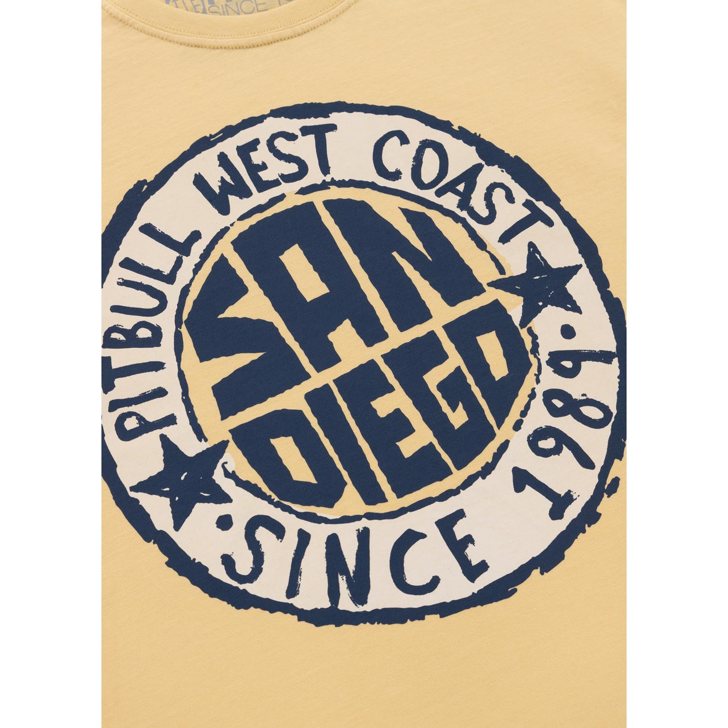 Pit Bull West Coast T-Shirt, San Diego Sun, yellow, XXXL
