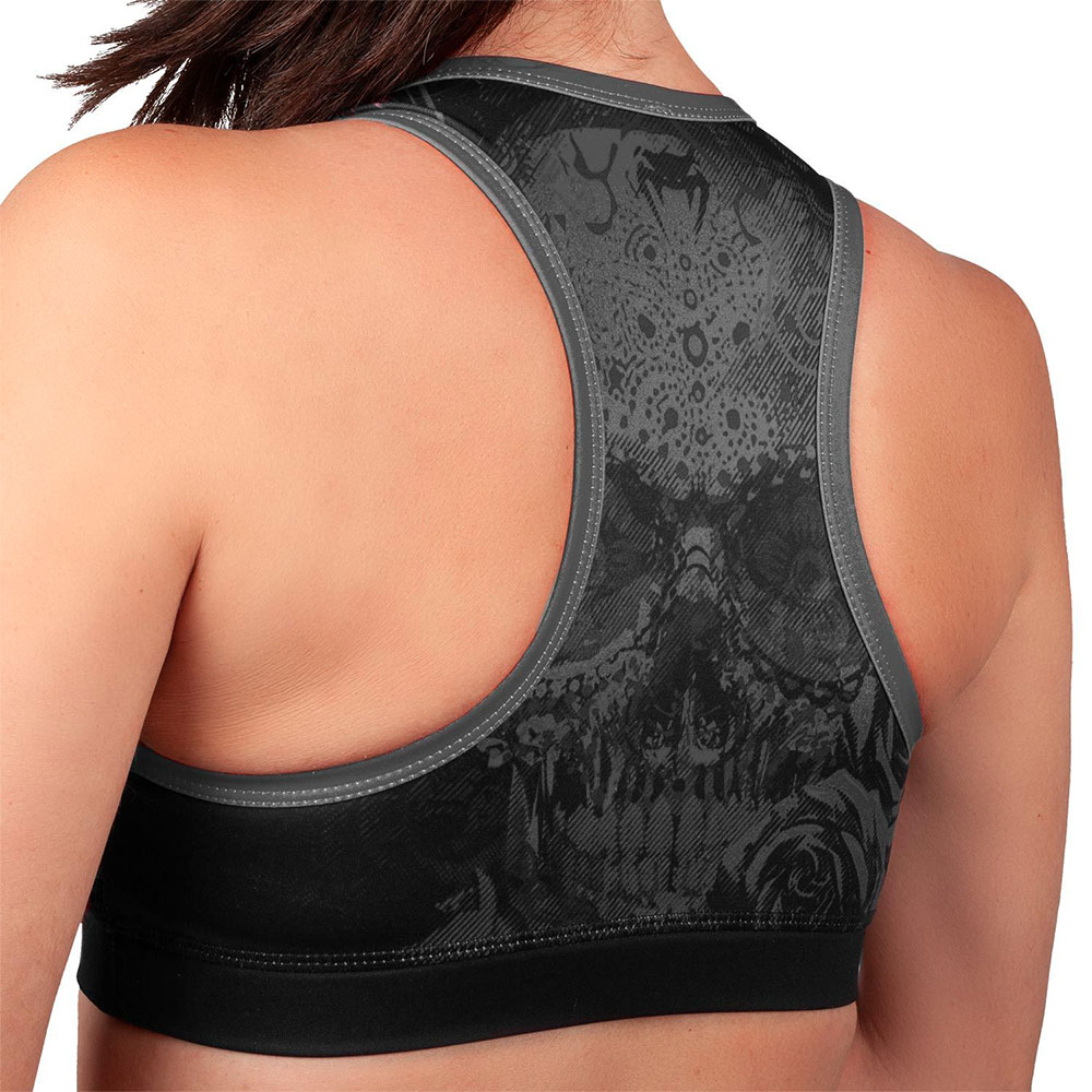 VENUM Sports Bra, Santa Muerte, schwarz-grau, XS