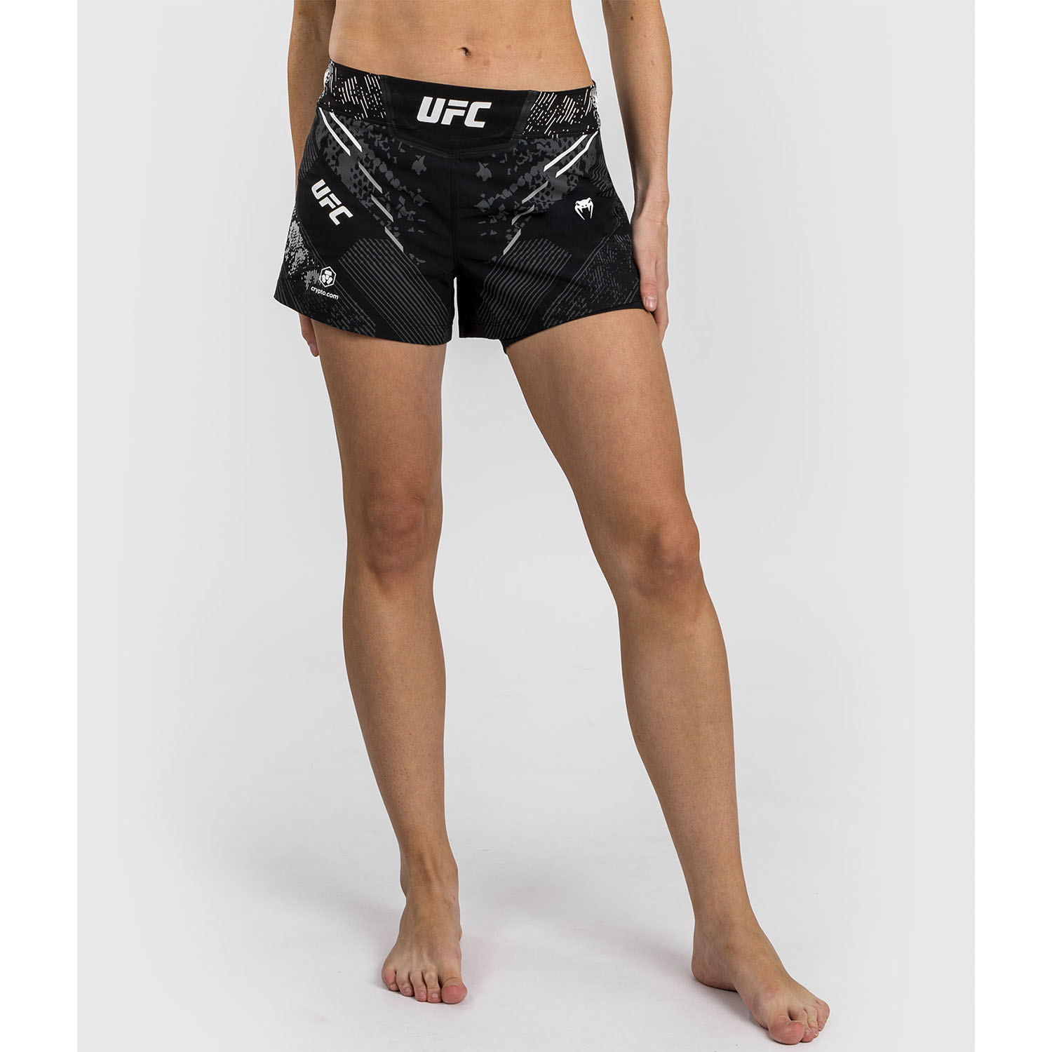 VENUM MMA Fight Shorts, Damen, UFC Fight Night, Adrenaline, schwarz, XS