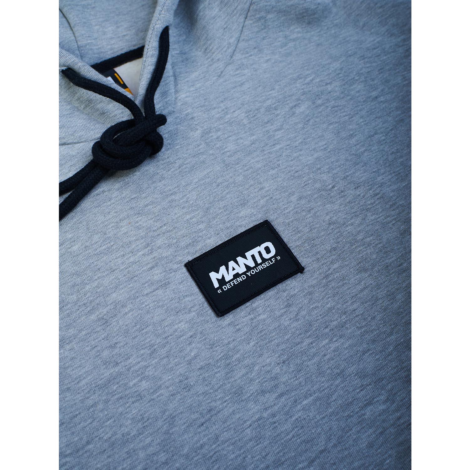 MANTO Hoody, Label, Oversize, grau, S