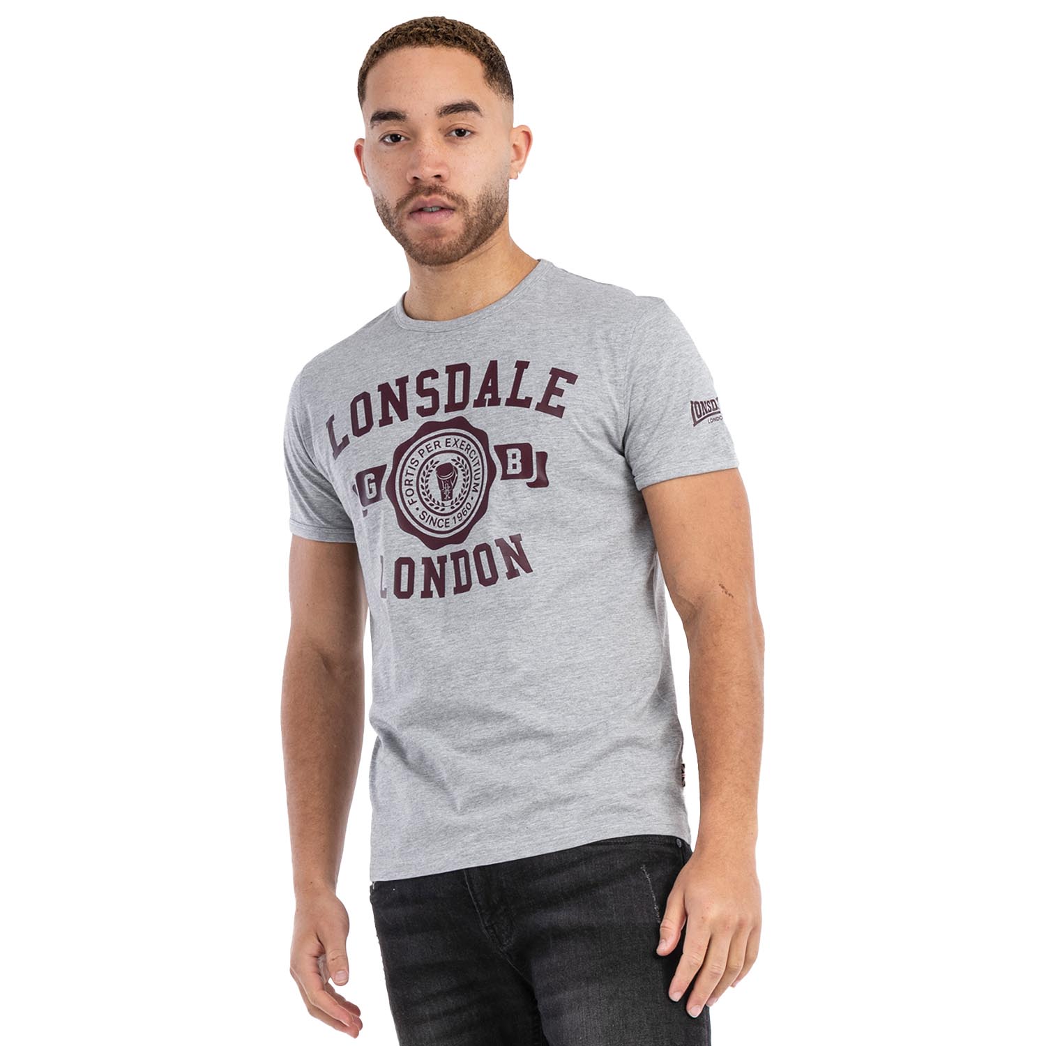 Lonsdale T-Shirt, Murrister, grey, XL