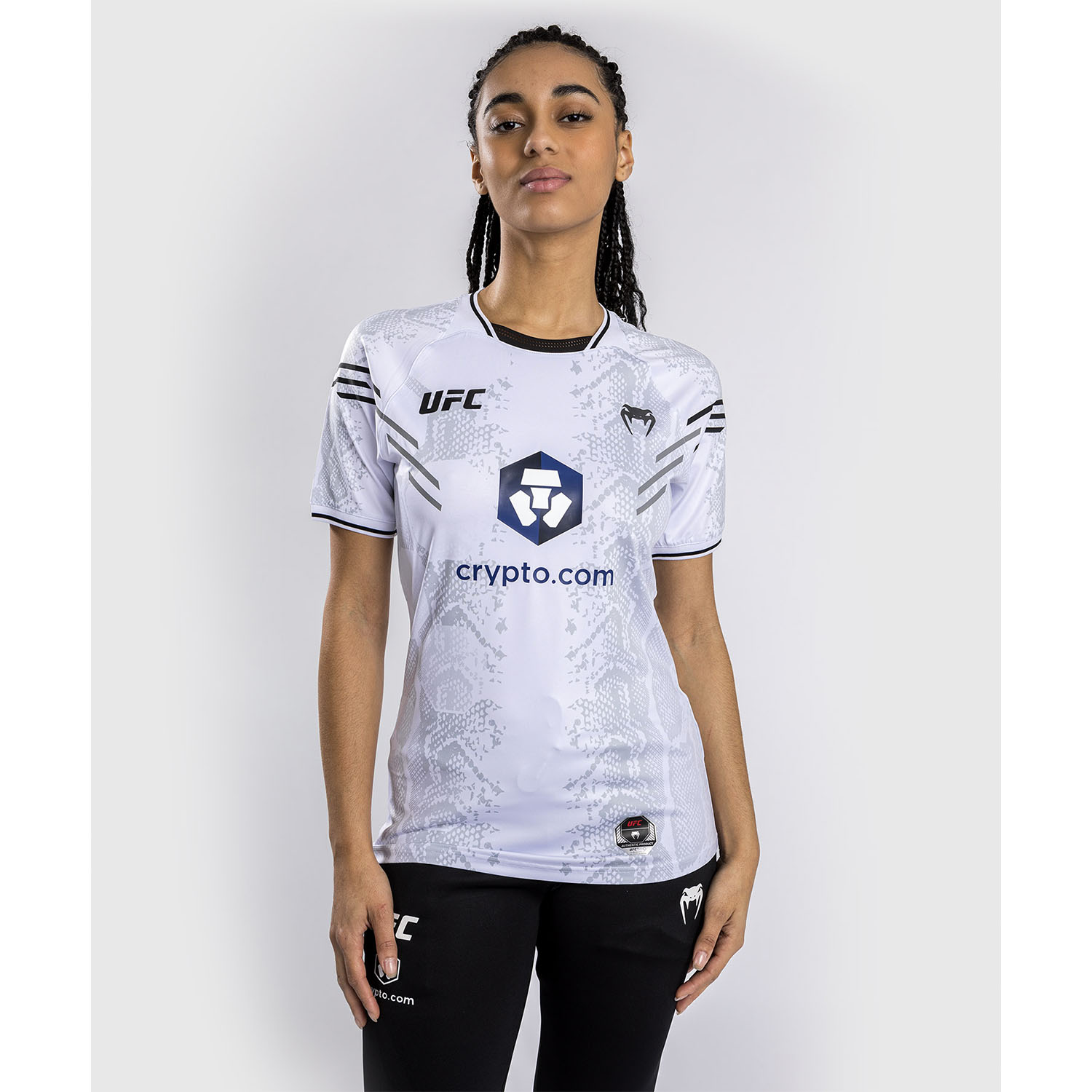 VENUM Dry Tech T-Shirt, Damen, UFC Fight Night, Adrenaline, weiß, S