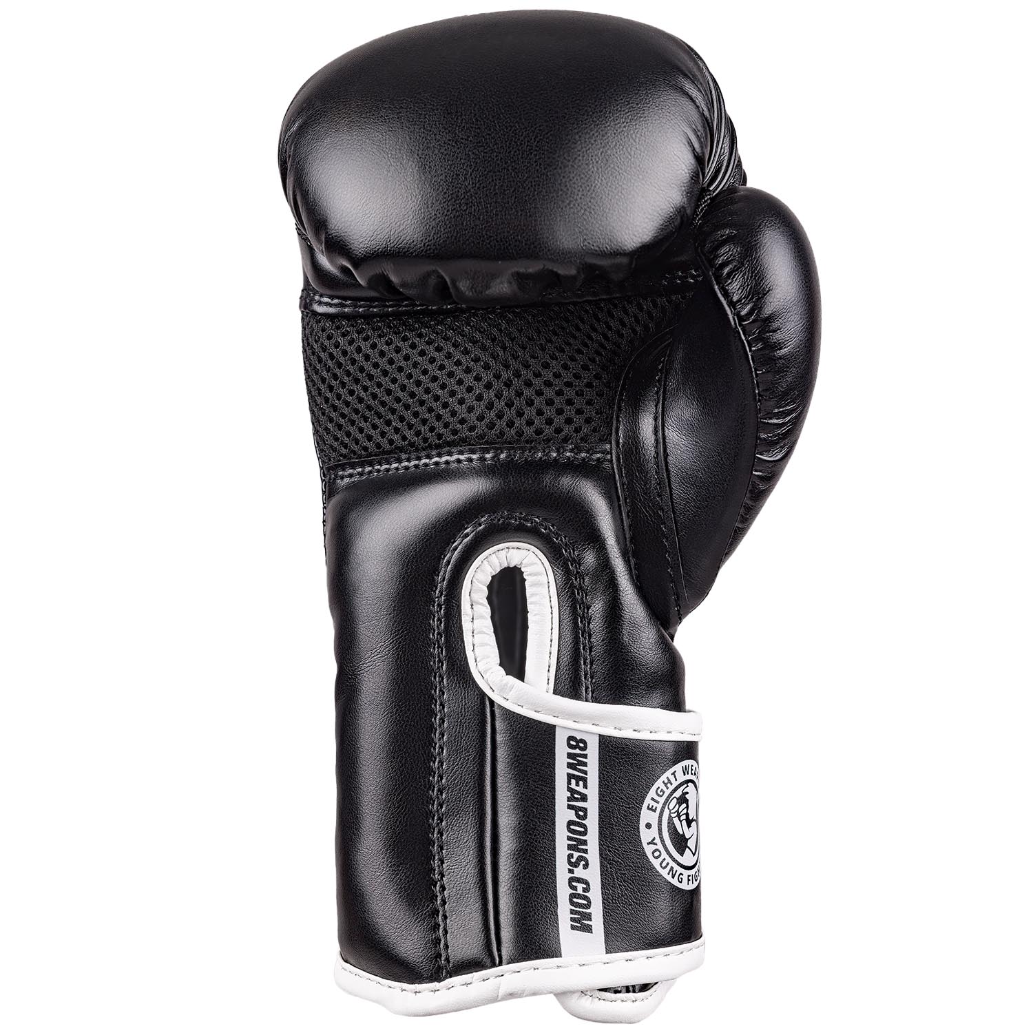 8 WEAPONS Boxing Gloves, Kids, Unlimited 2.0, black-white, 8 Oz