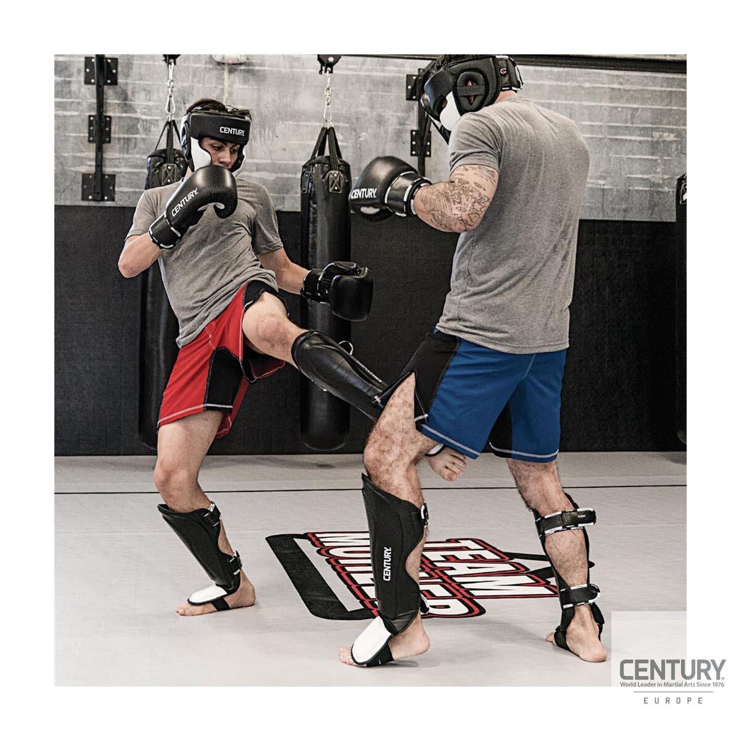 Century Shin Guard, Creed, black-white, L/XL