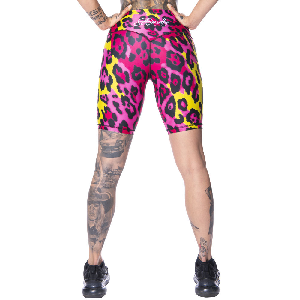 Anarchy Apparel Leggings Shorts, Vergara, pink-yellow, XS