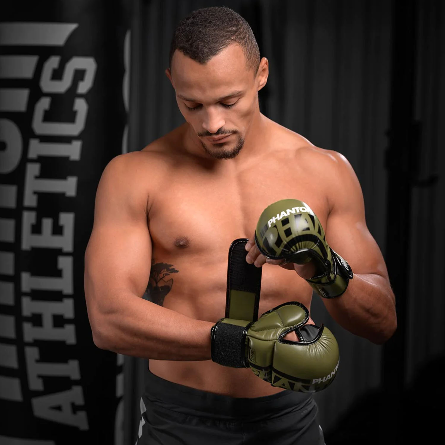 Phantom Athletics MMA Sparring Handschuhe, Apex, olive, L/XL