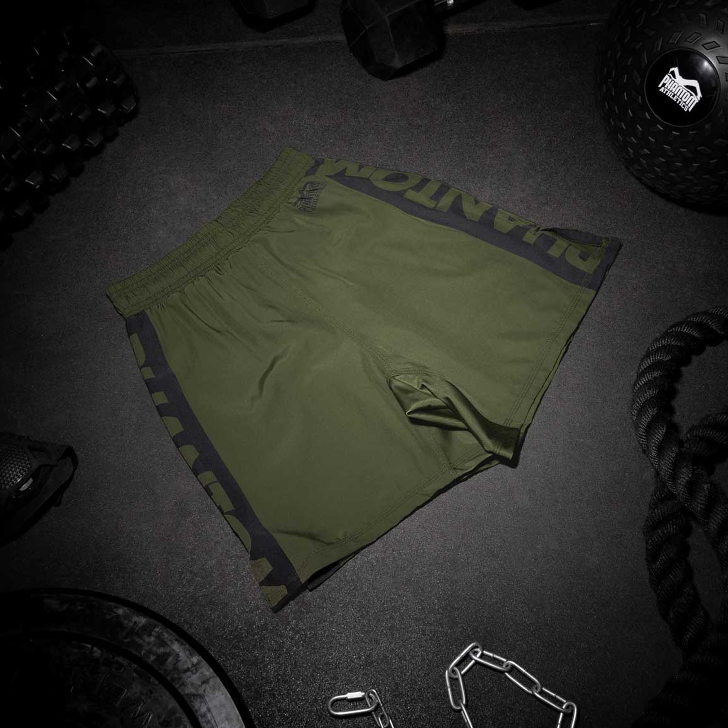 Phantom Athletics MMA Fight Shorts, Evo Apex, olive, XL