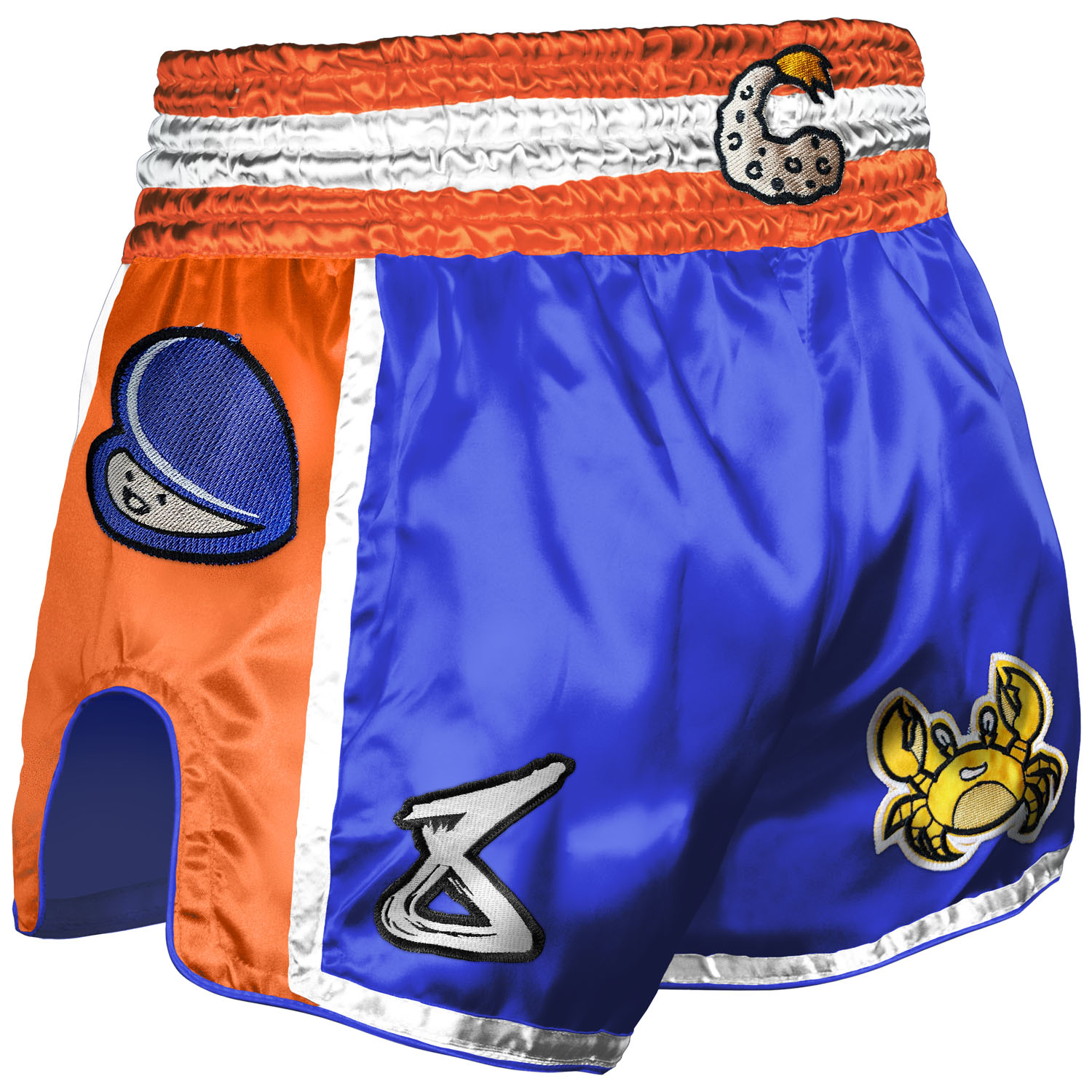 8 WEAPONS Muay Thai Shorts, Muay Talay, blau, XL
