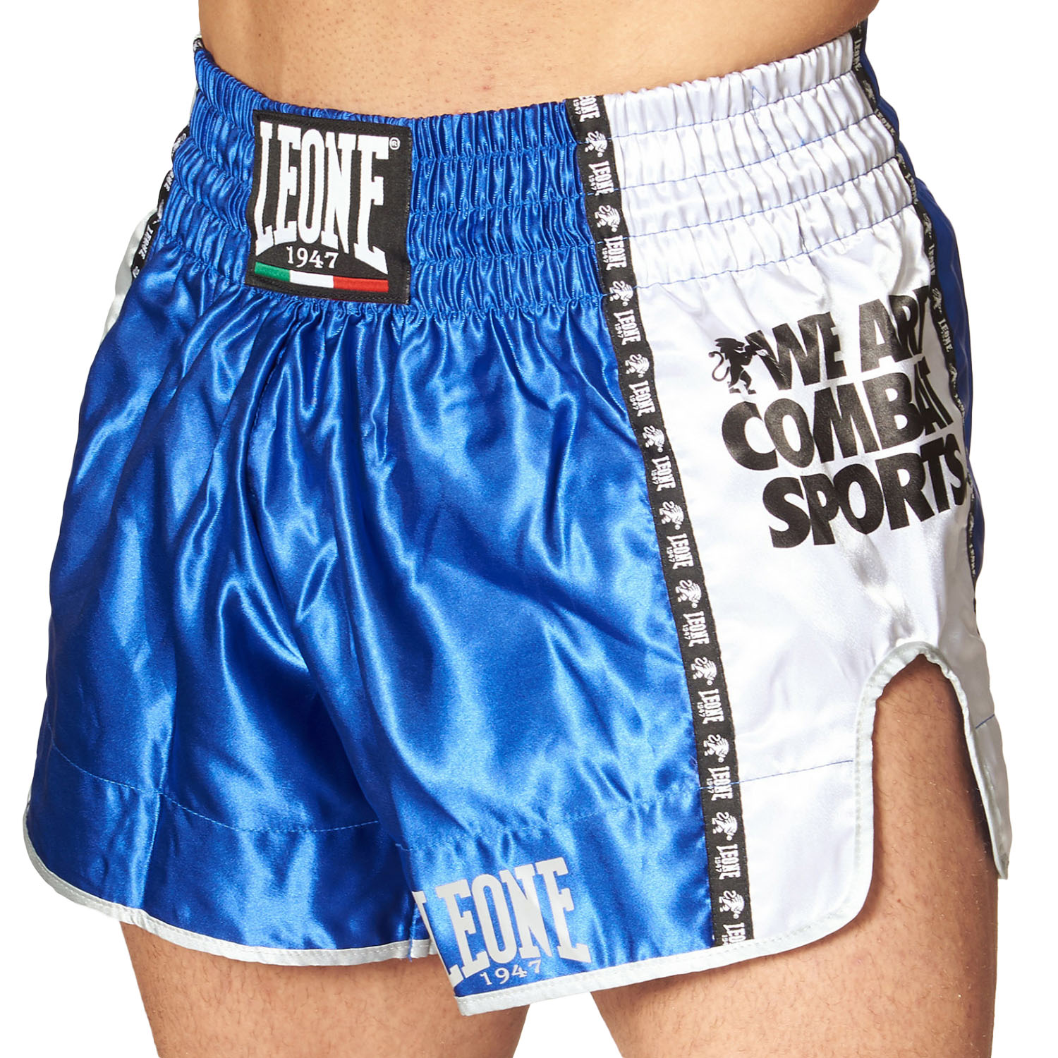 LEONE Muay Thai Shorts, Training, AB760, blue, S