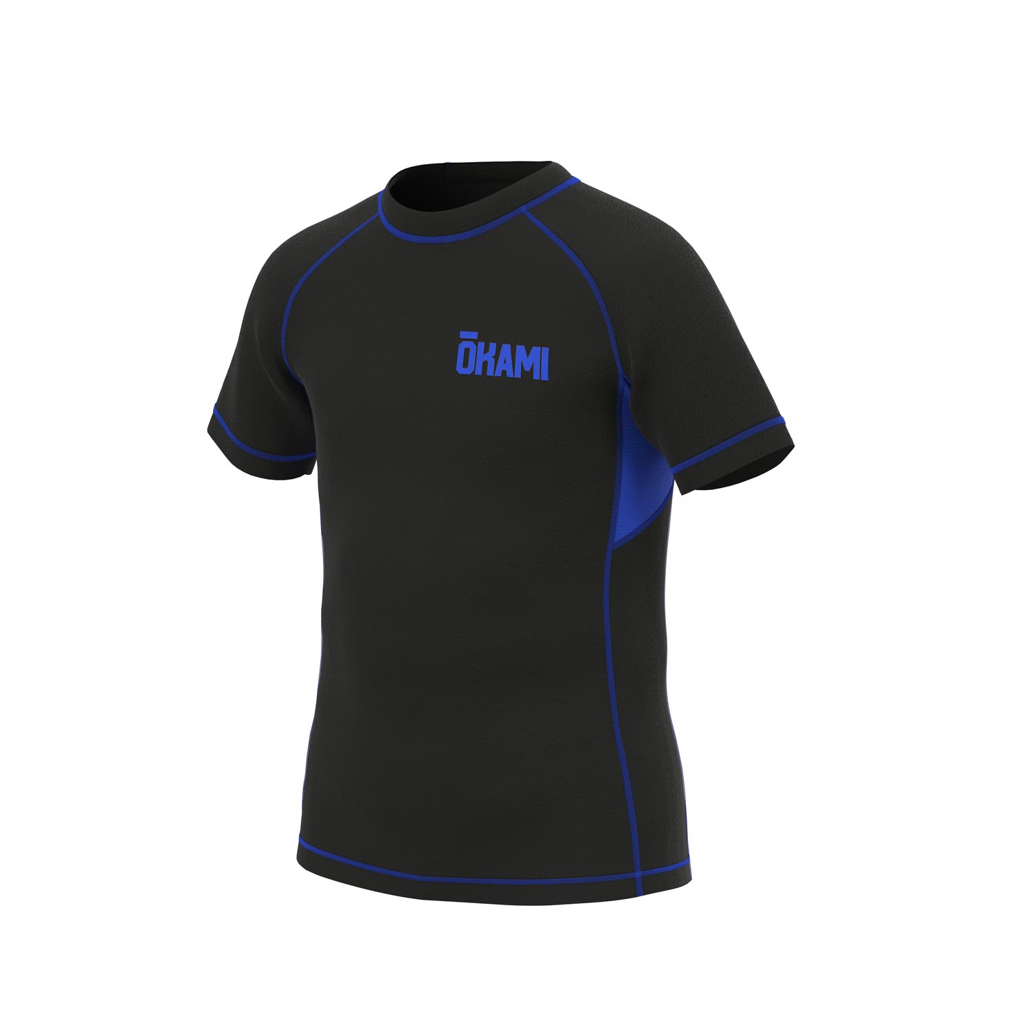OKAMI Rashguard, Kids, Grapplino, black-blue