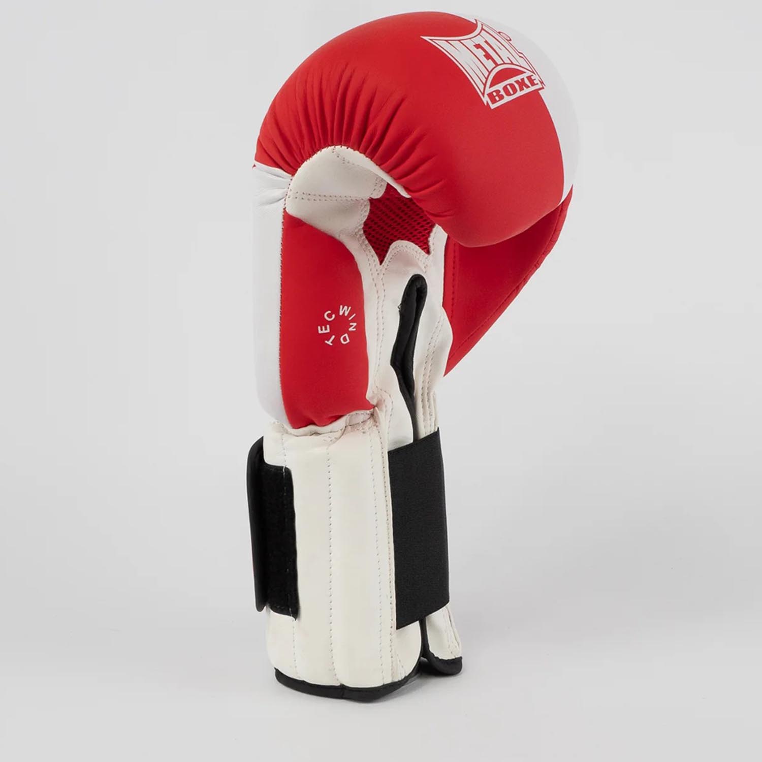 Metal Boxe Boxing Gloves, Savate, red-white, 16 Oz