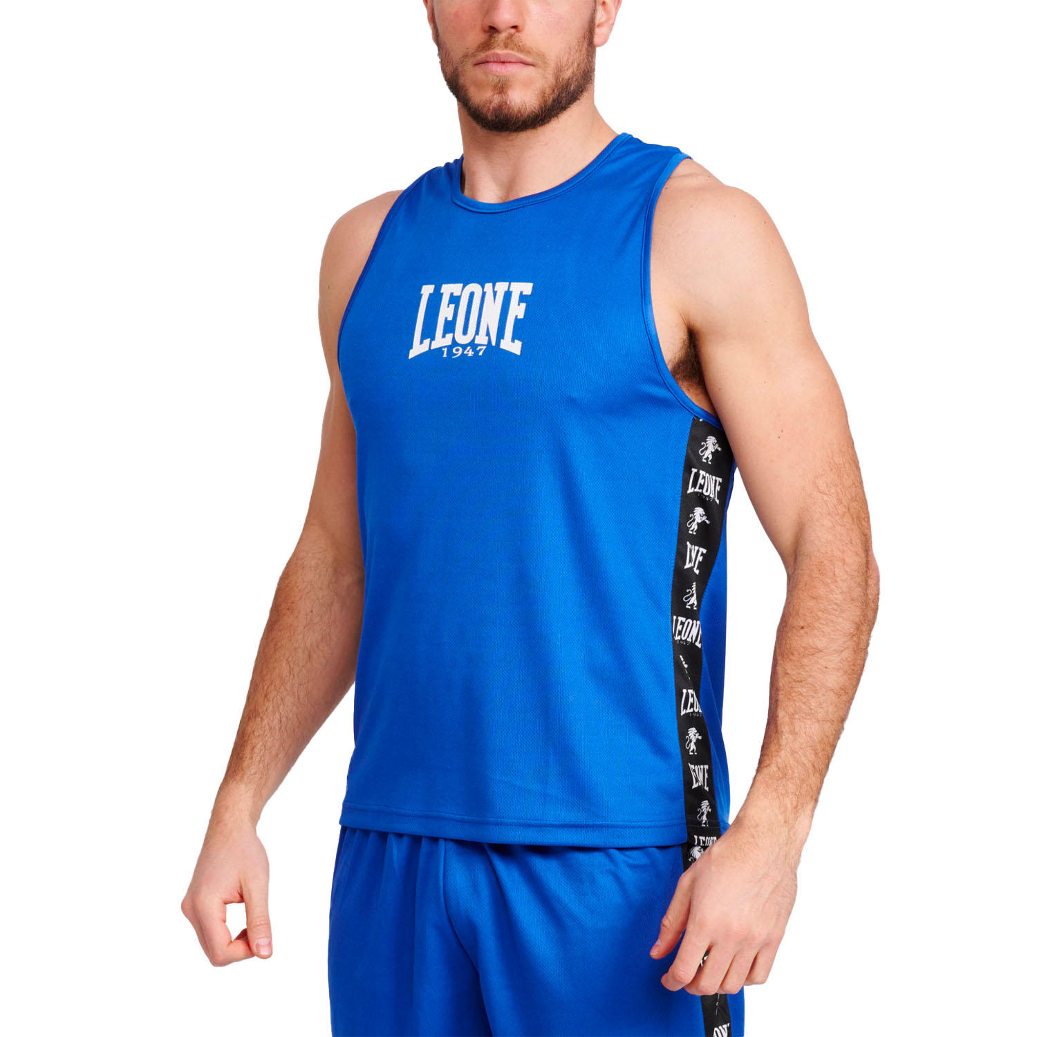LEONE Boxing Top, Singlet, Ambassador, AB218, blau, XXL