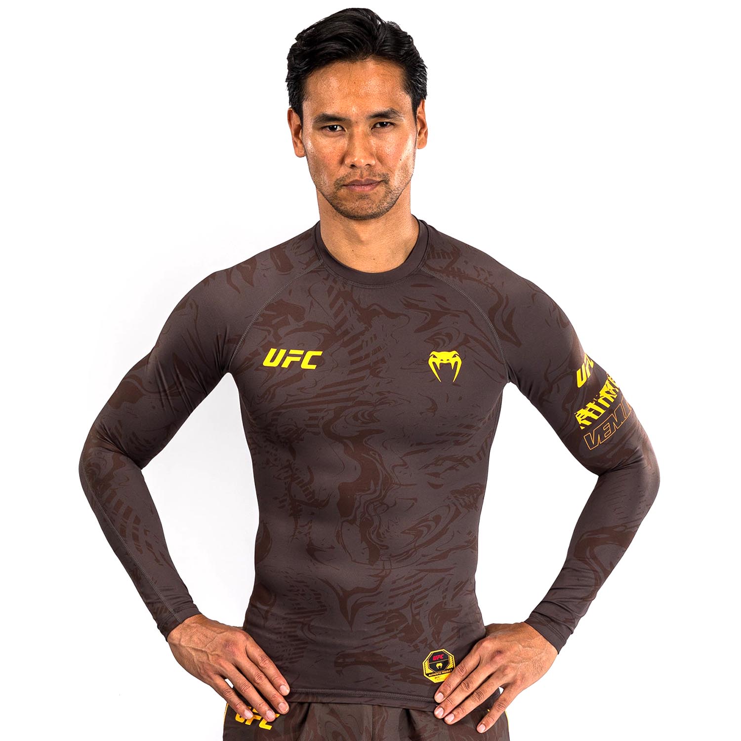 VENUM Rashguard L/S, UFC Fusion Fight Week, brown, M