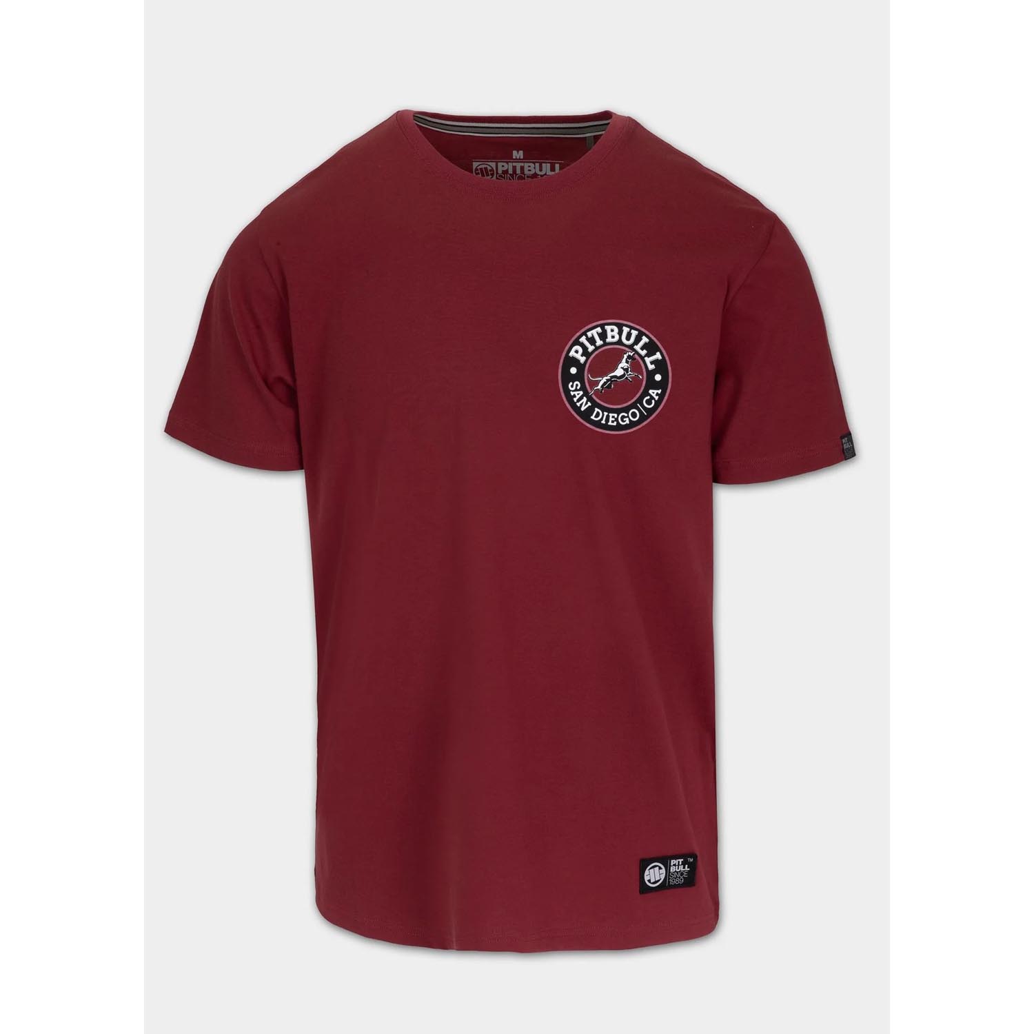 Pit Bull West Coast, T-Shirt, San Diego CA BLACK, black-wine red, XXXL