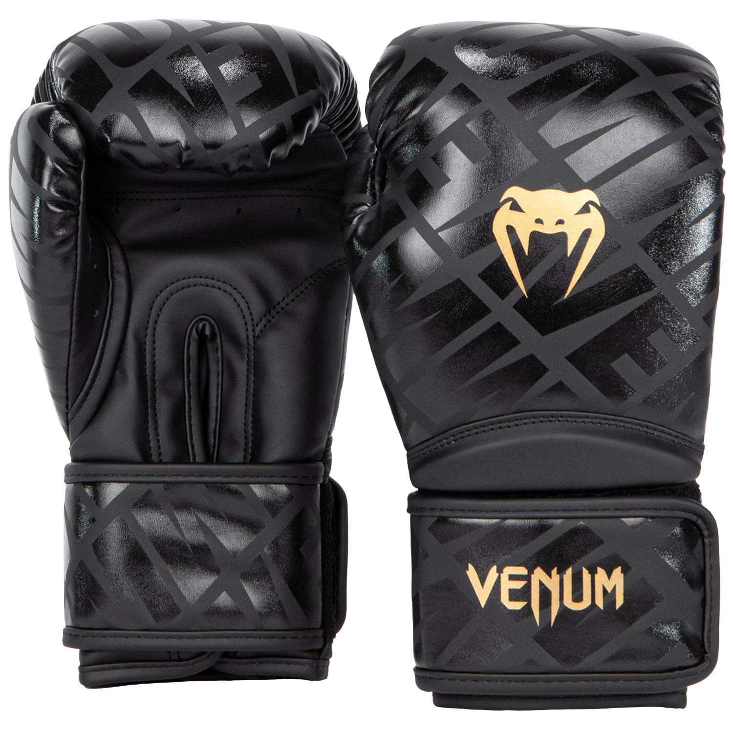 VENUM Boxing Gloves, Contender 1.5 XT, black-gold, 14 Oz