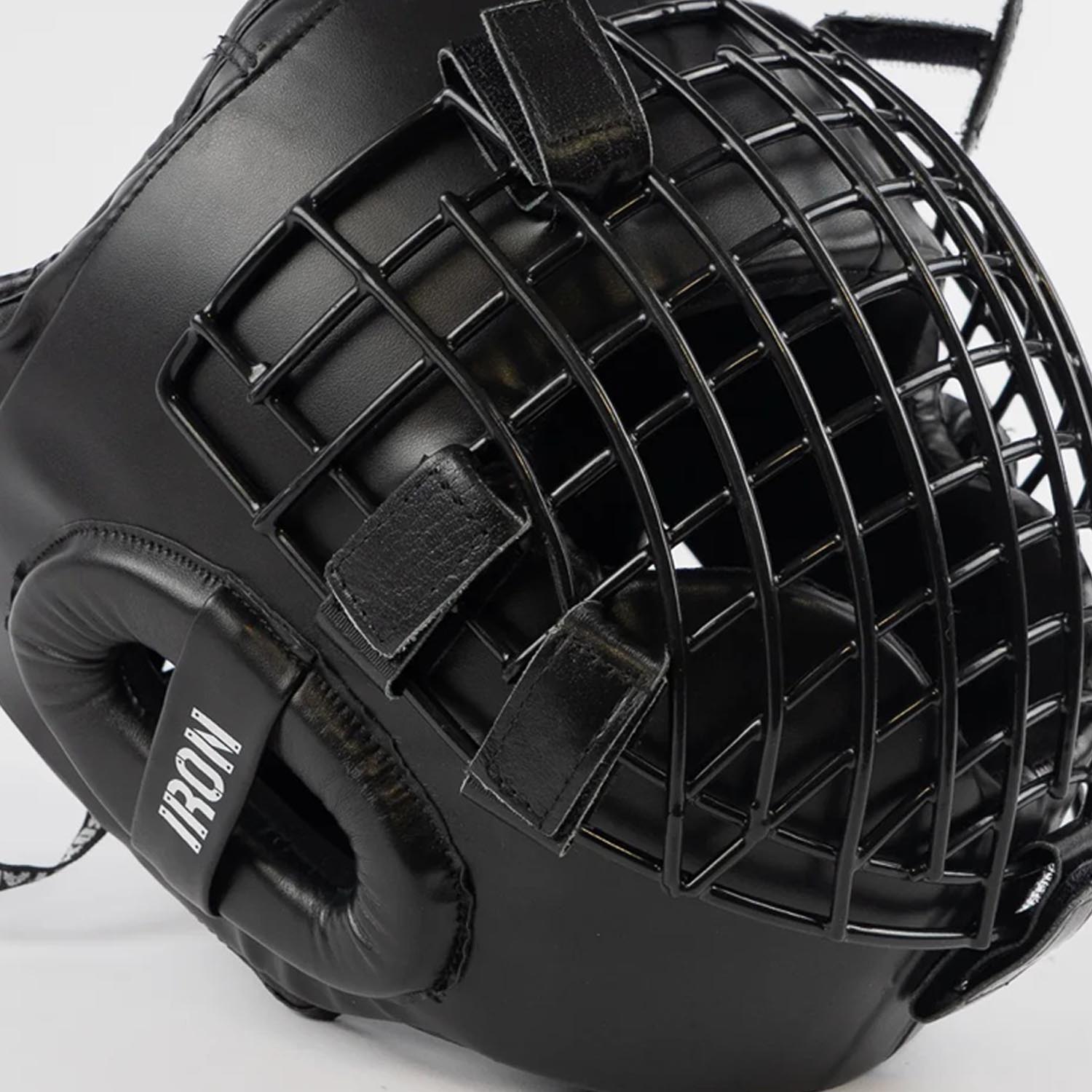 Metal Boxe Head Guard, Grille, black, XL