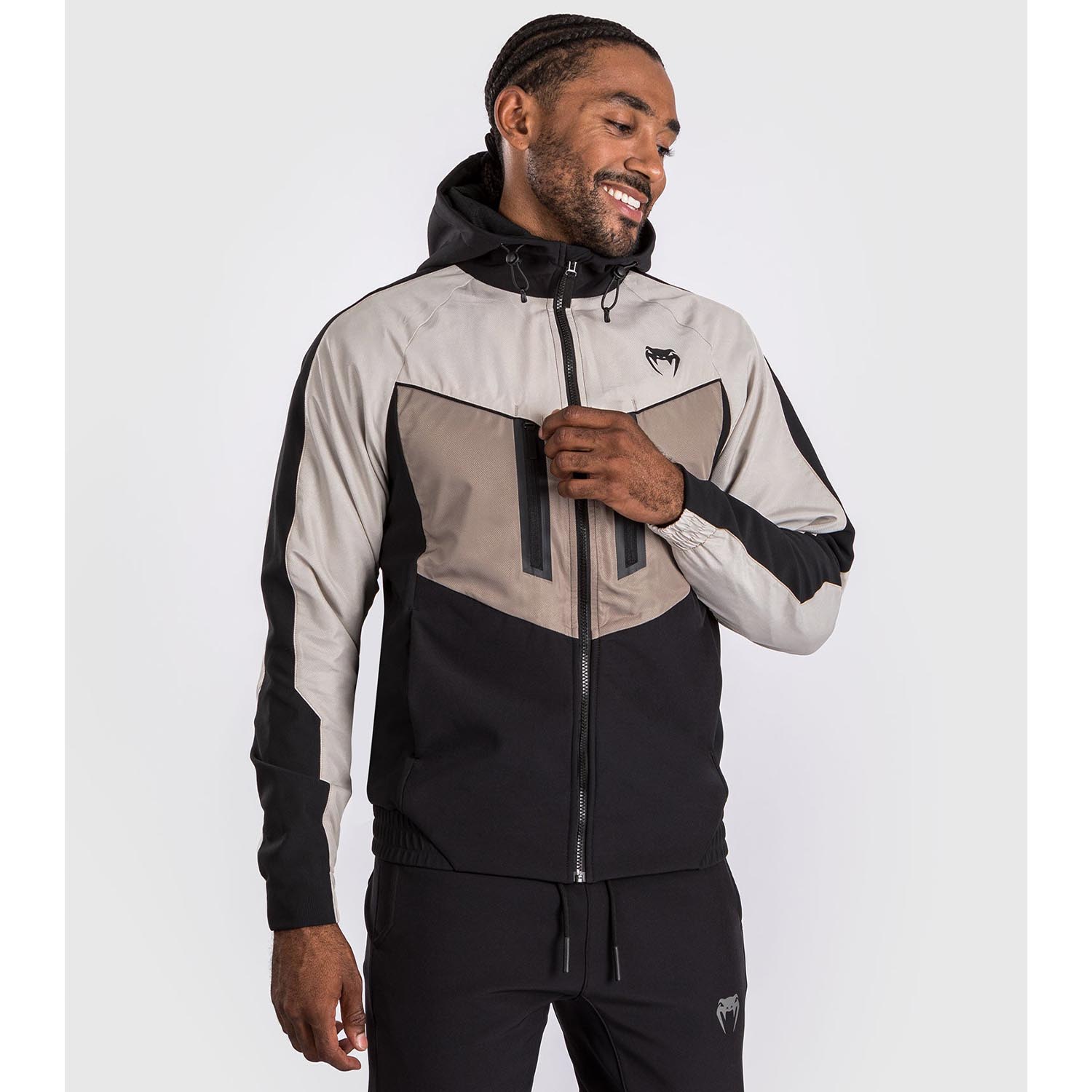 VENUM Trainingsjacke, Laser 3.0, schwarz-sand, XXL
