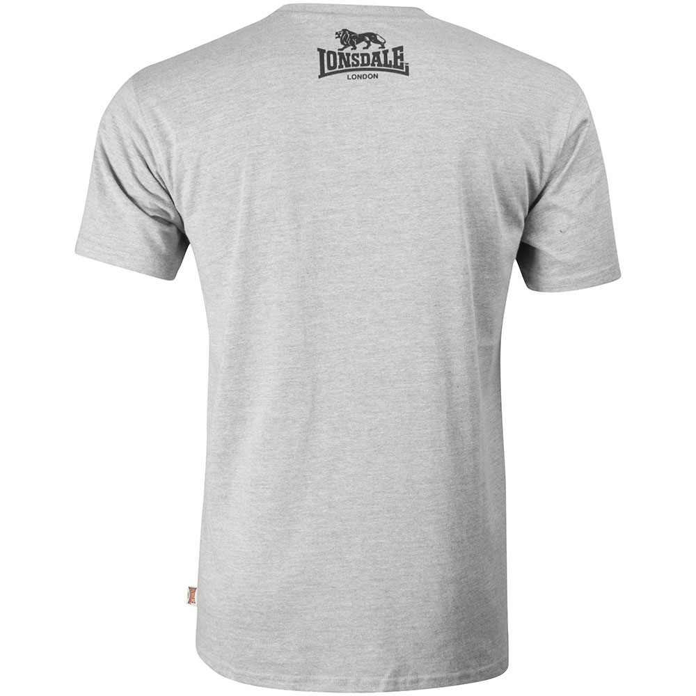 Lonsdale T-Shirt, Logo, grey XXXL