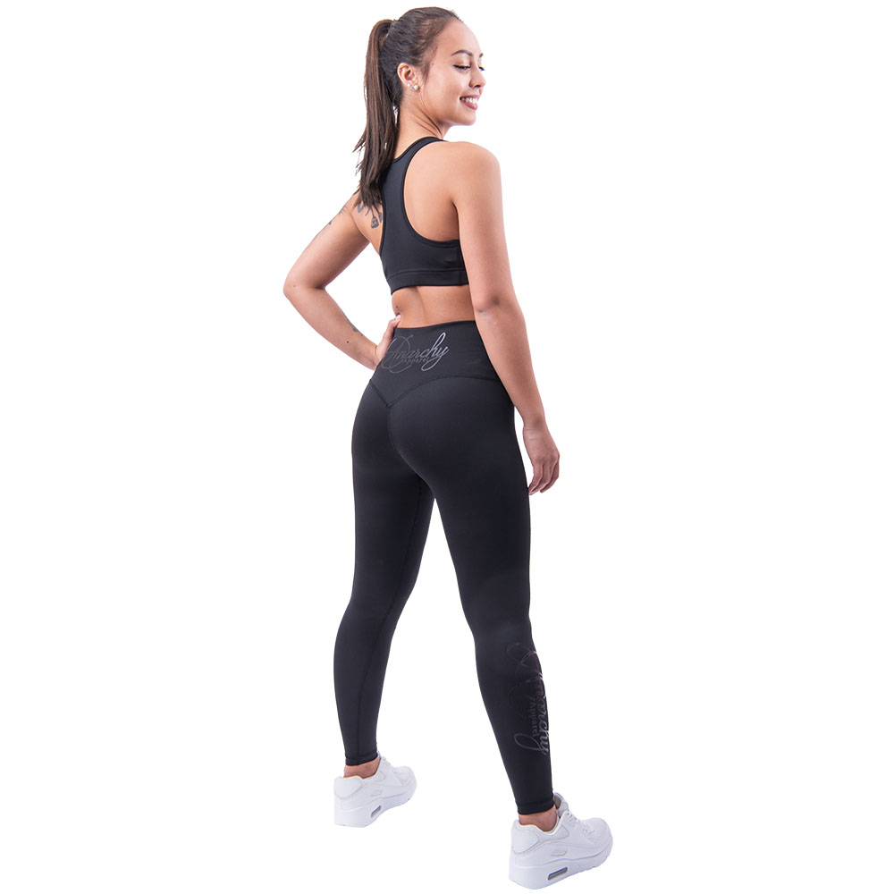 Anarchy Apparel Sports Bra, Stealth, schwarz, XS
