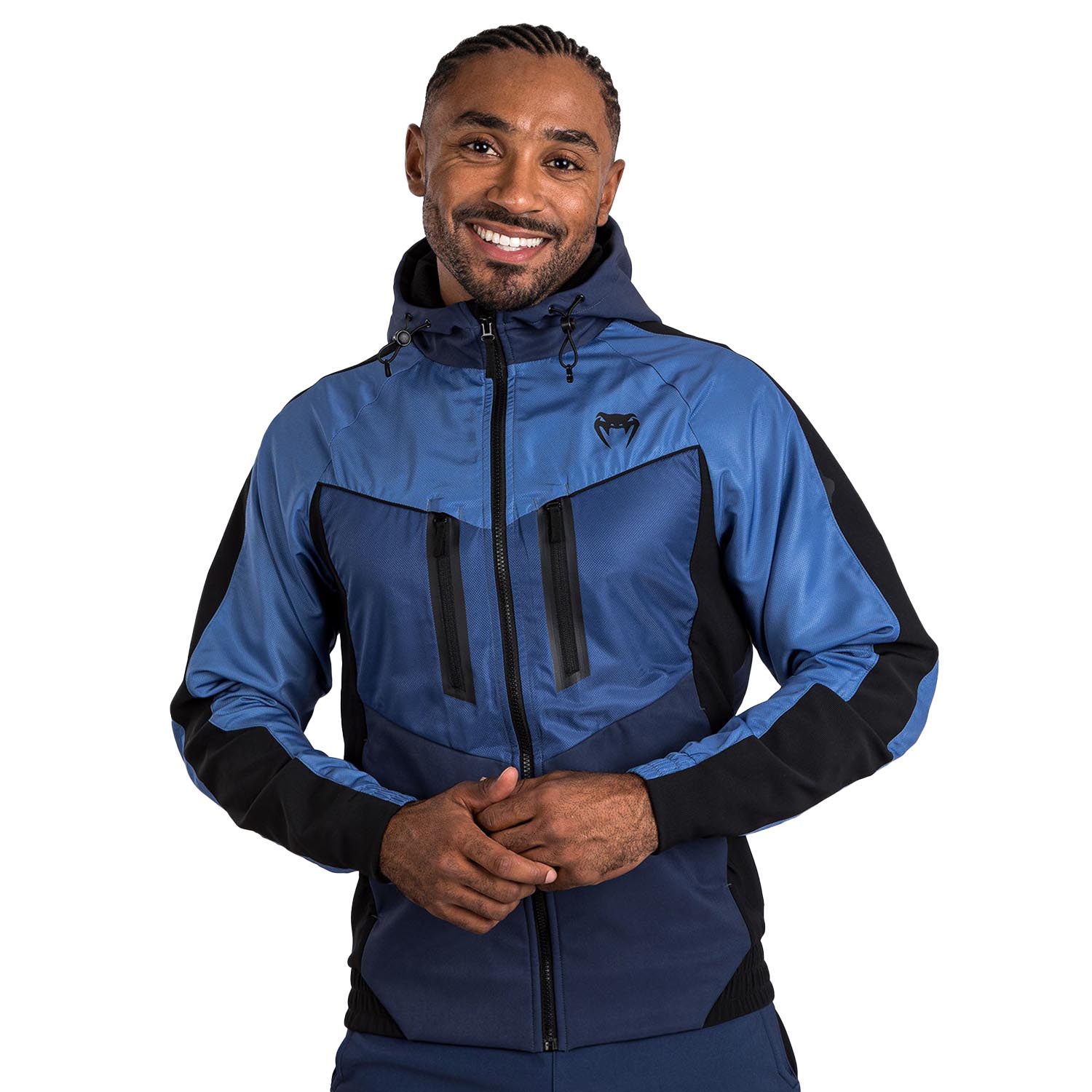 VENUM Trainingsjacke, Laser 3.0, schwarz-blau, XXL