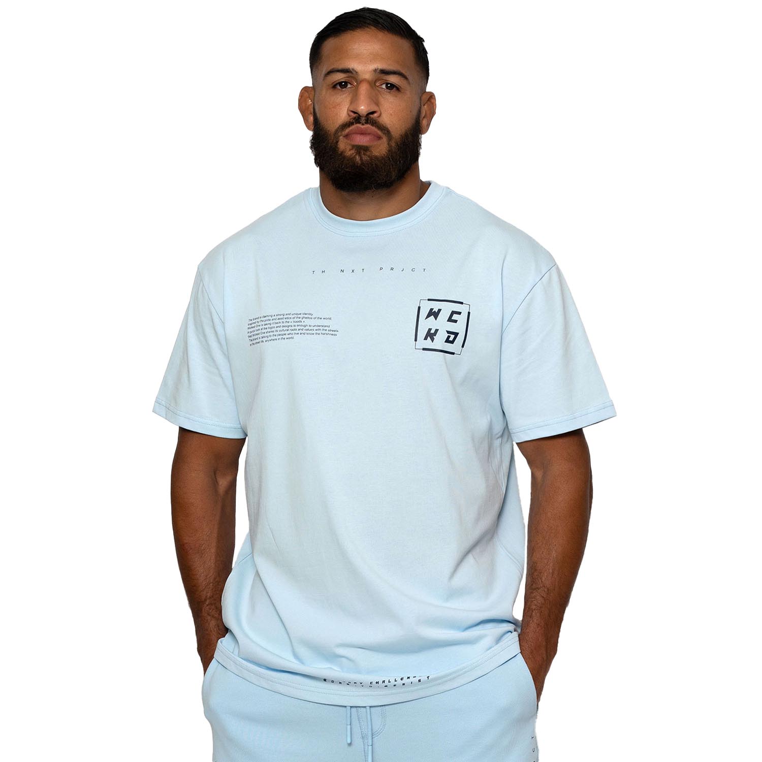 Wicked One Oversized T-Shirt, Project, hellblau, M