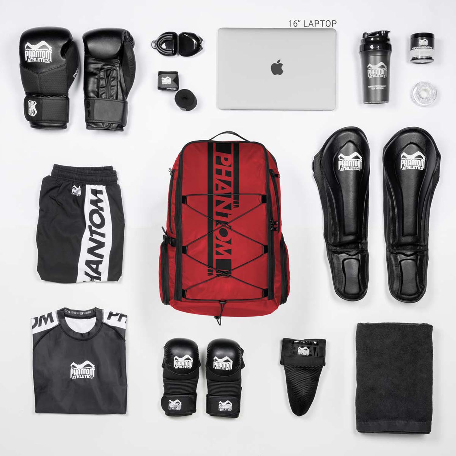 Phantom Athletics Backpack, Apex, red