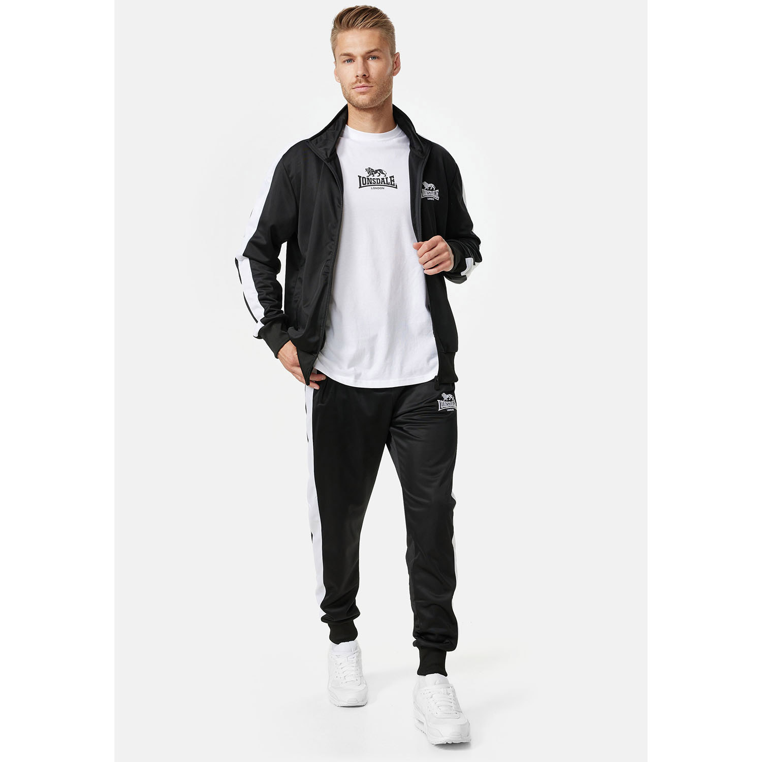 Lonsdale Tracksuit, Pember, black, S