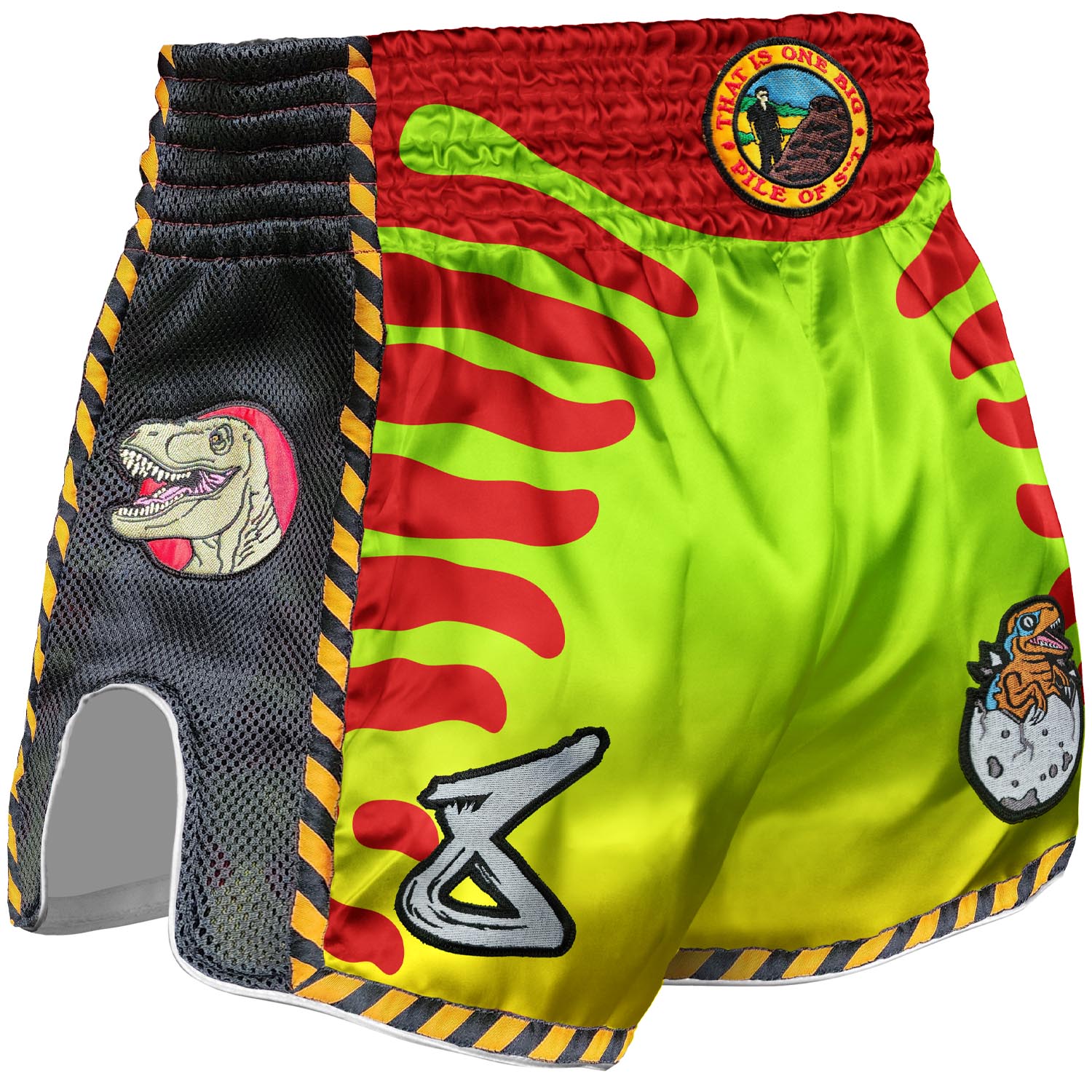 8 WEAPONS Muay Thai Shorts, Jurassic, XXL