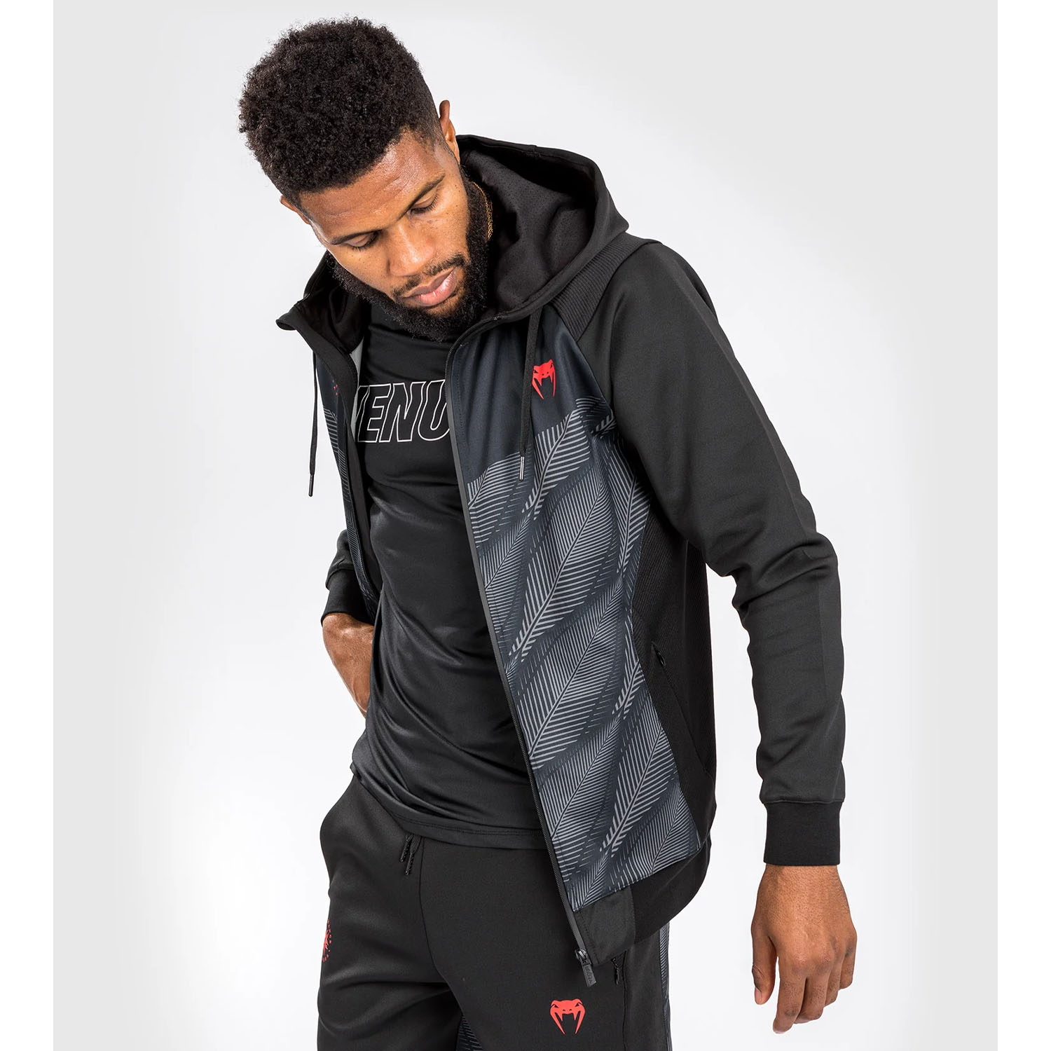 VENUM Zip Hoody, Phantom, schwarz, XXL