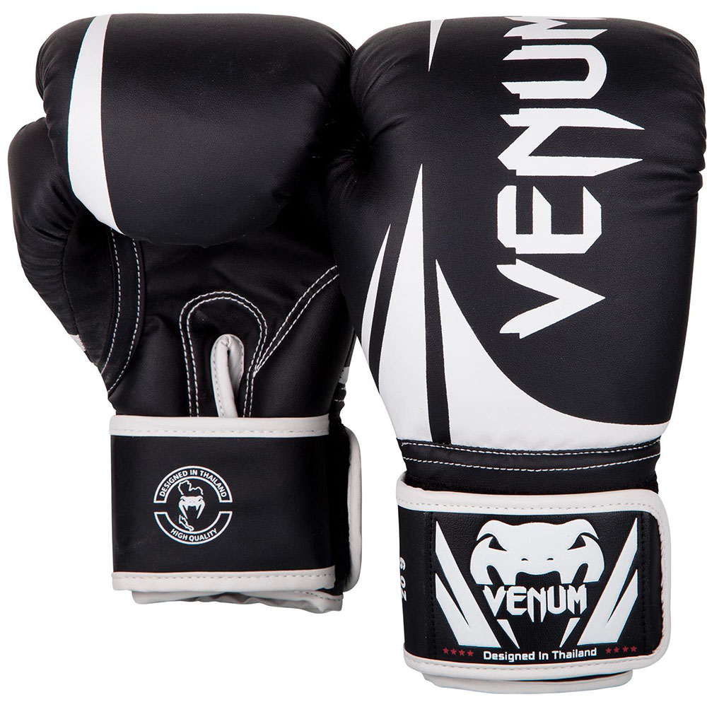 VENUM Boxing Gloves, Kids, Challenger 2.0, black-white, 4 Oz