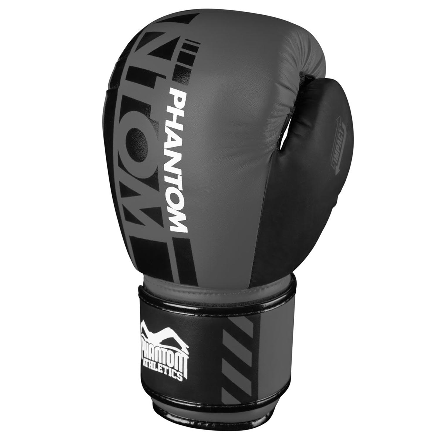 Phantom Athletics Boxing Gloves, Apex, grey-black, 10 Oz