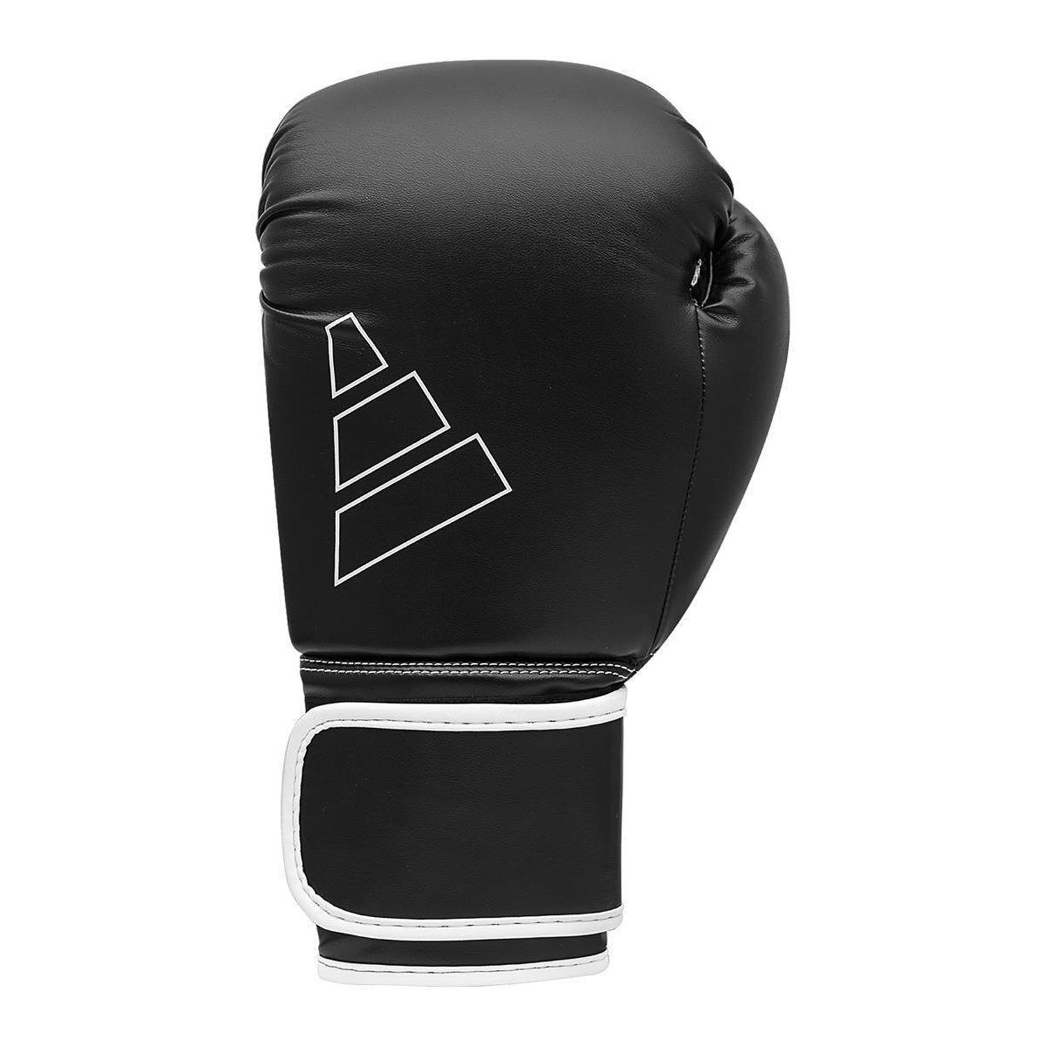 adidas Boxing Gloves, Hybrid, 80, black-white, 16 Oz