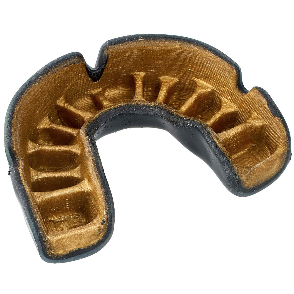 OPRO Mouth Guard, Powerfit Aggression Eyes, black-gold