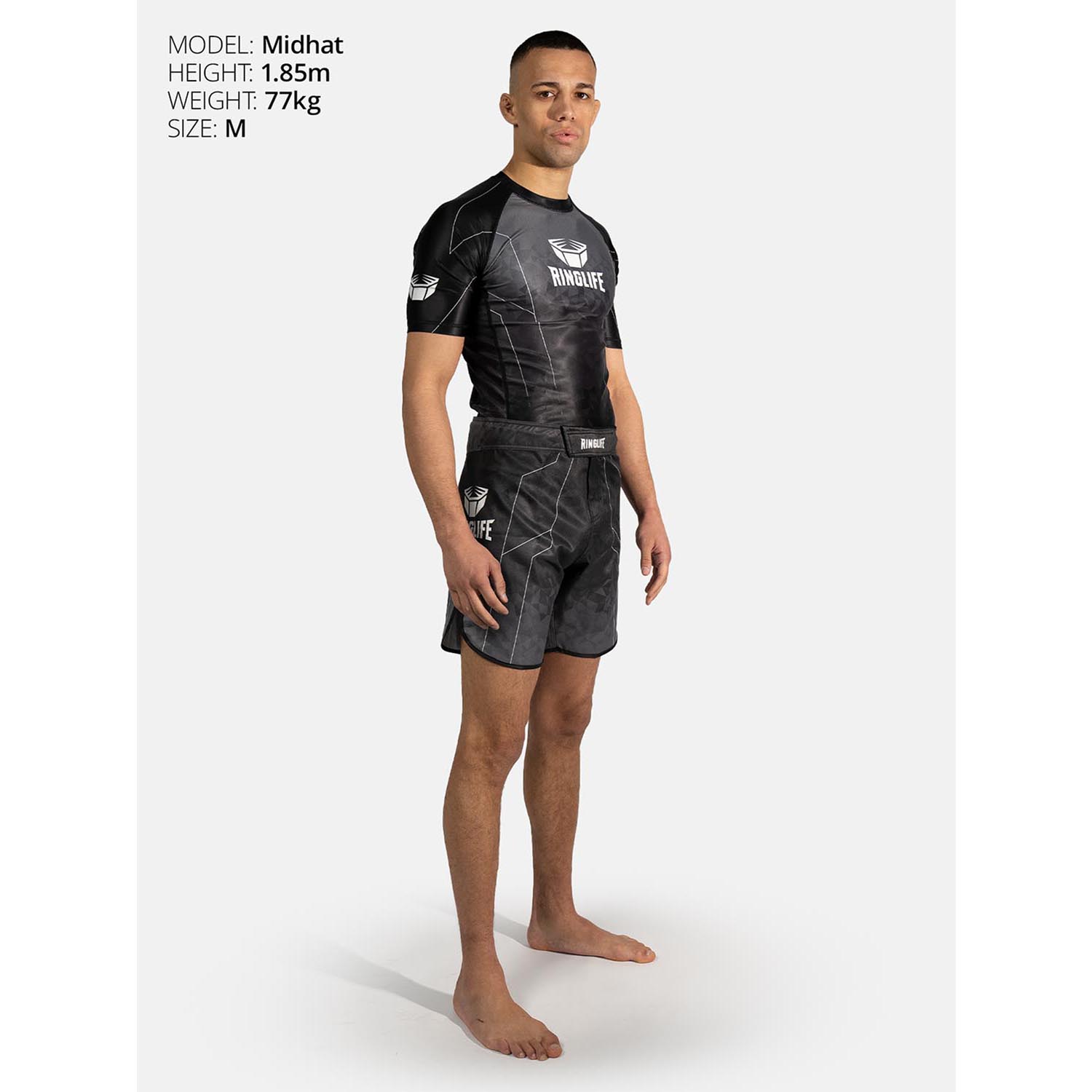 RINGLIFE Rashguard S/S - Transition black-grey M