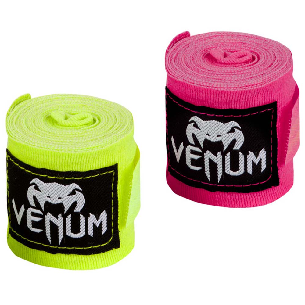 VENUM Hand Wraps, Kontact, semi-elastic, 2.5 m, yellow