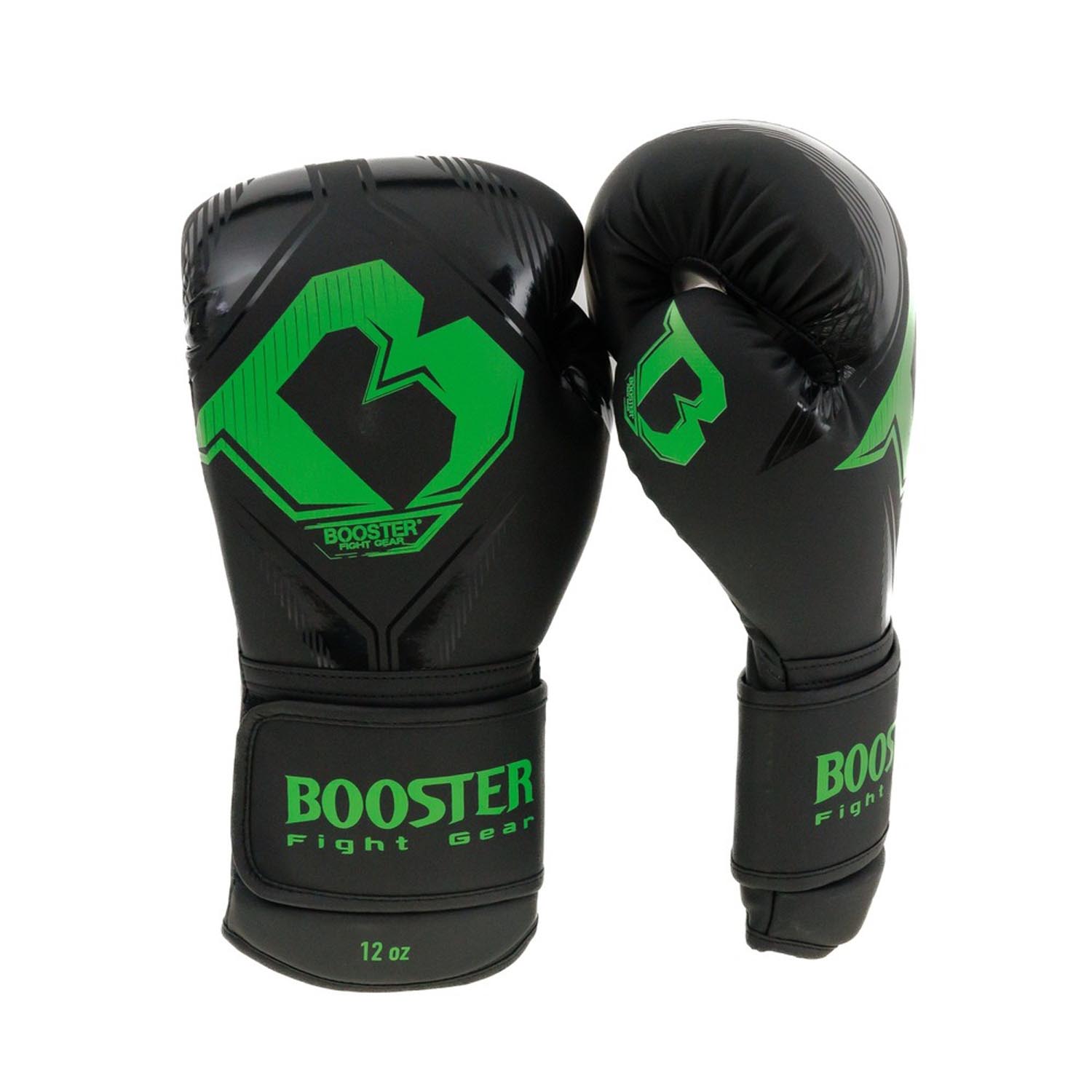 Booster Boxing Gloves, Bangkok Series 6, black-green, 16 Oz