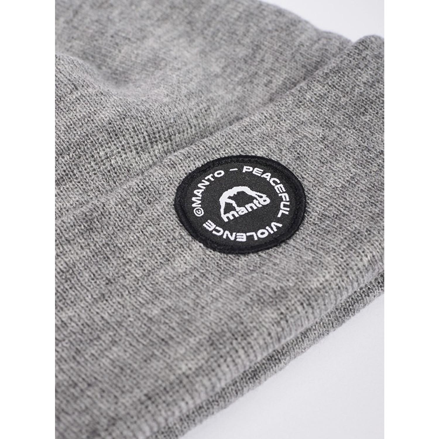MANTO Beanie, Circle, grau