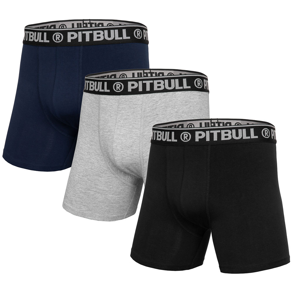 Pit Bull West Coast Boxer, 3er Pack, navy-grau-schw, L