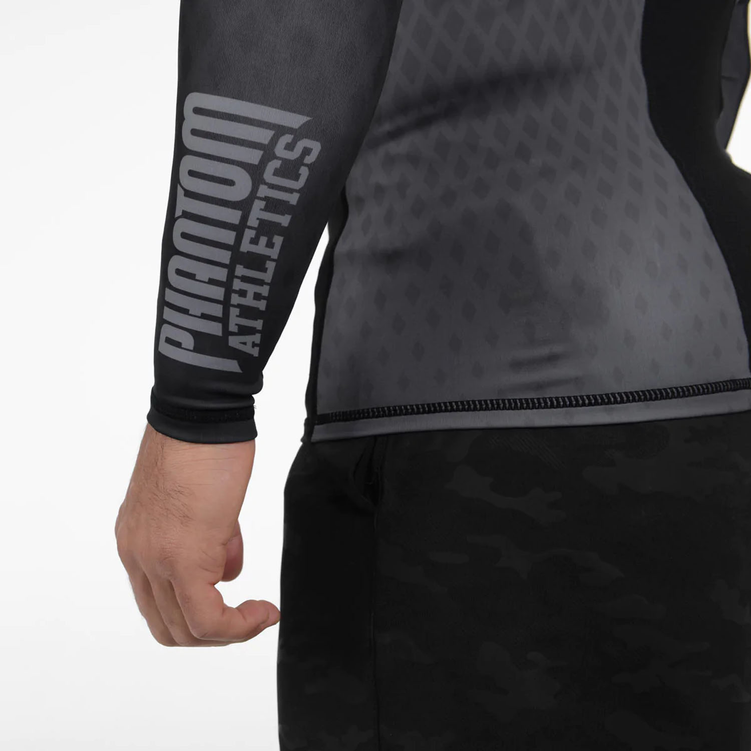 Phantom Athletics Rashguard, L/S, Storm Nitro, black-grey, XL