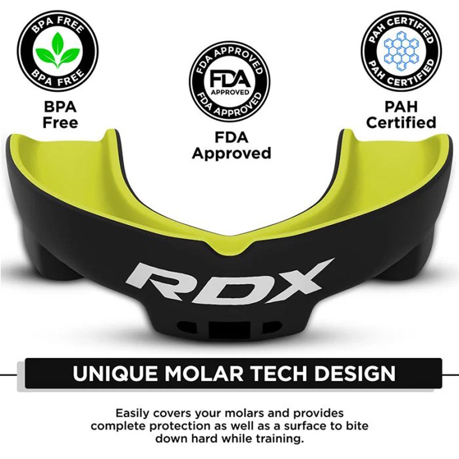 RDX Mouth Guard, 3W, black-green