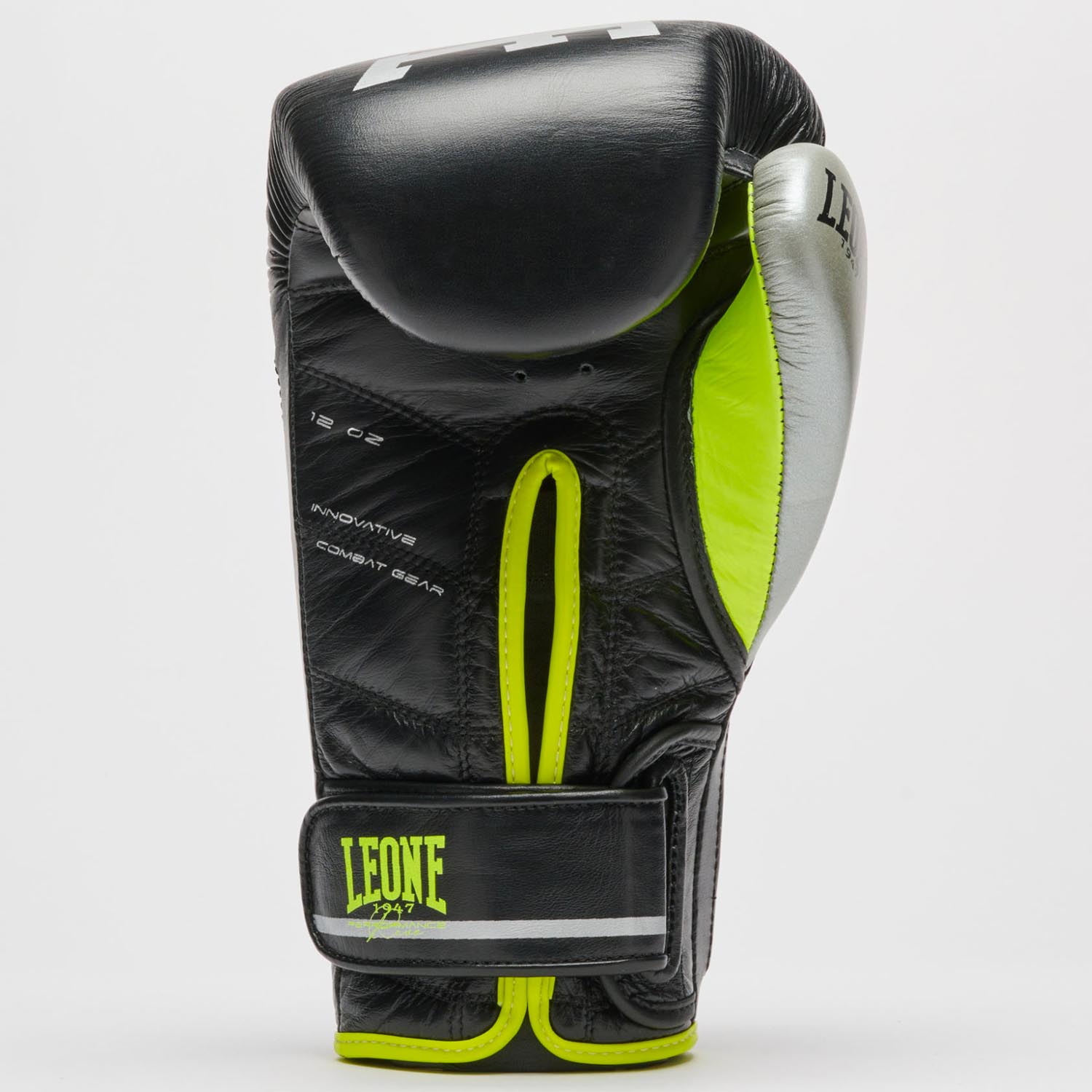 LEONE Boxing Gloves, Revo Fluo, GN110F, black, 14 Oz