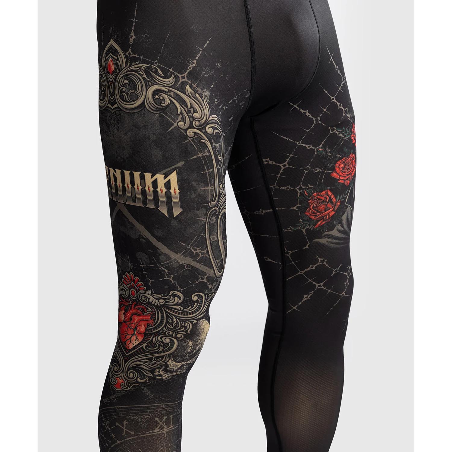 VENUM Compression Pants, Santa Muerte 5.0, black-gold, XXL