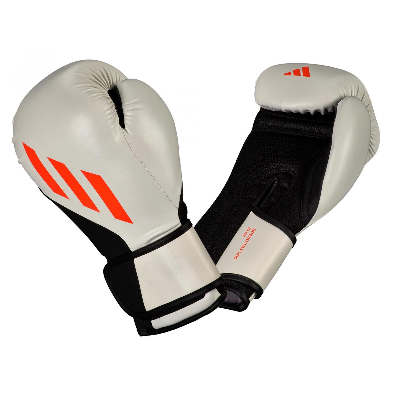 adidas Boxhandschuhe, Speed Tilt 200, beige-schwarz-orange, 10 Oz