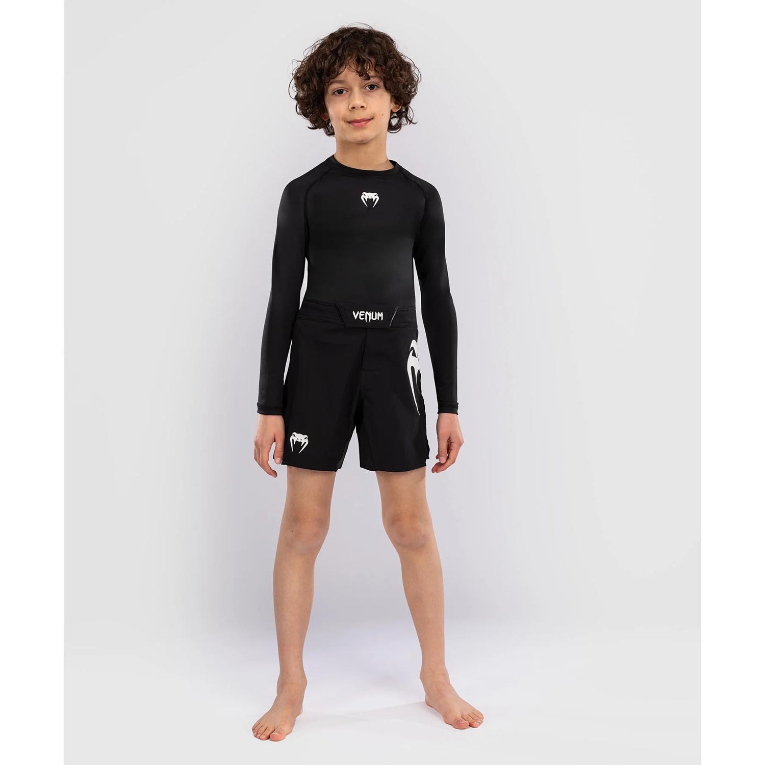 VENUM MMA Fight Shorts, Kids, Light, black, 14 J