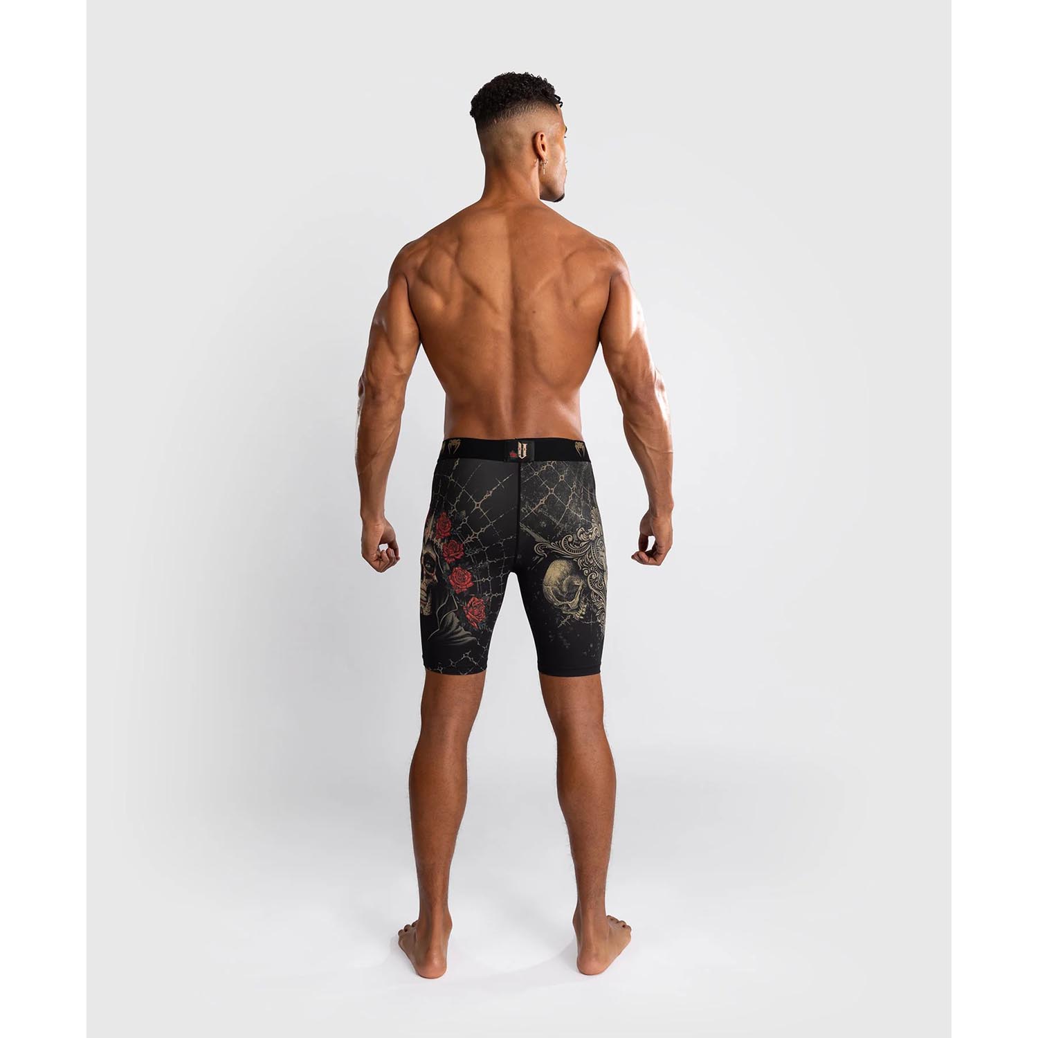 VENUM Compression Shorts, Santa Muerte 5.0, black-gold, XL