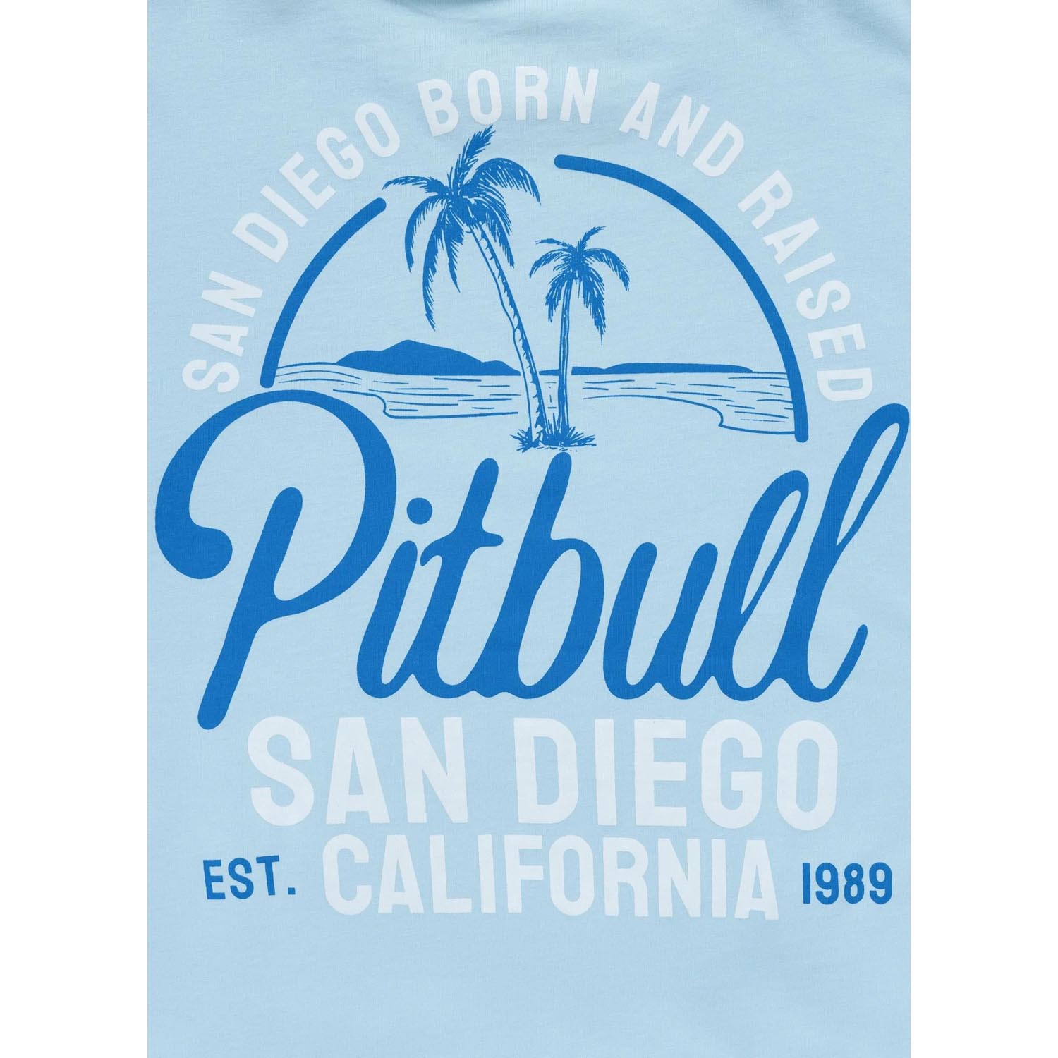 Pit Bull West Coast, T-Shirt, San Diego Born, light blue, XXXL