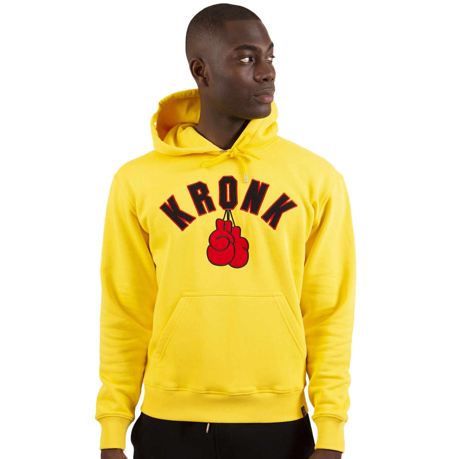 KRONK Hoody, Gloves Applique, gelb, XL