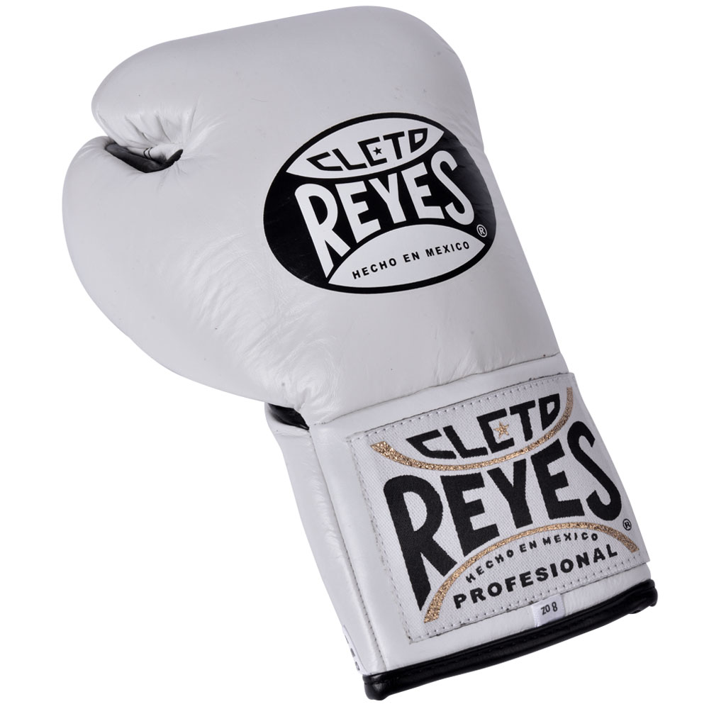 Cleto Reyes Boxing Gloves, Traditional Contest, white, 10 Oz