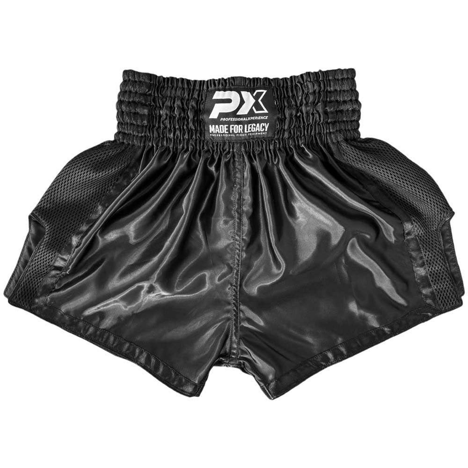 PX Muay Thai Short, Legacy Mesh, black