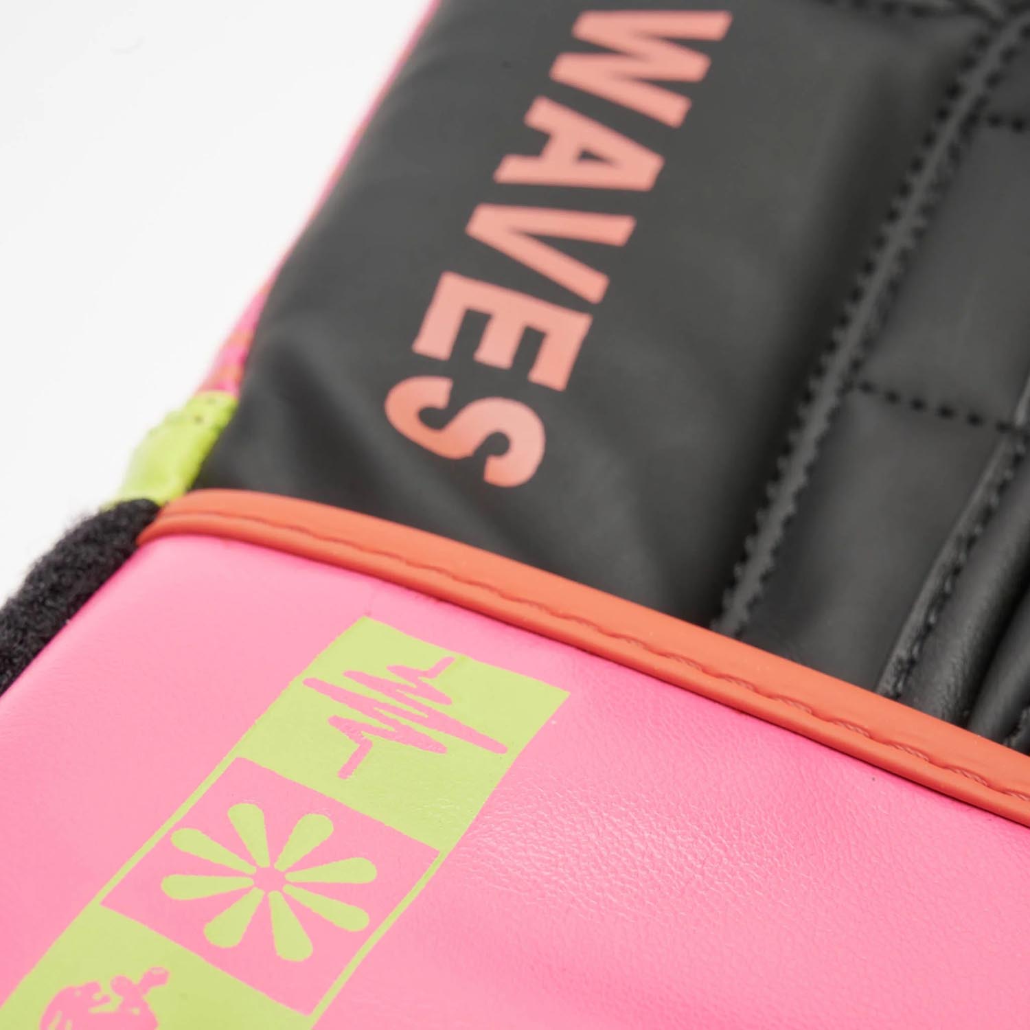 LEONE Boxing Gloves, Waves, pink, 16 Oz